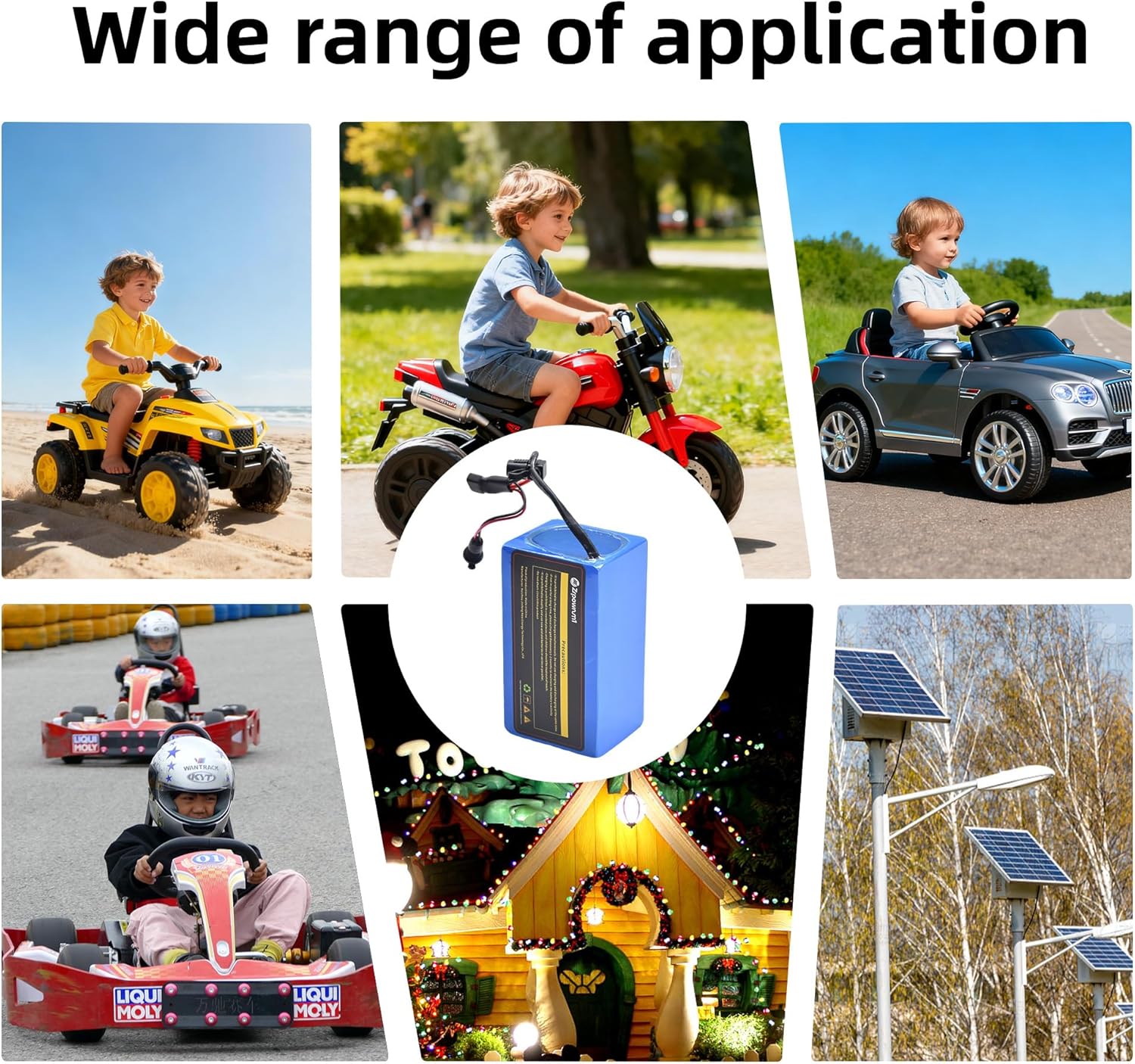 36V 8Ah Lithium Battery with 42V 2A Charger, 36 Volt Rechargeable Battery for DIY Projects (36V8ah A Grade Cells)