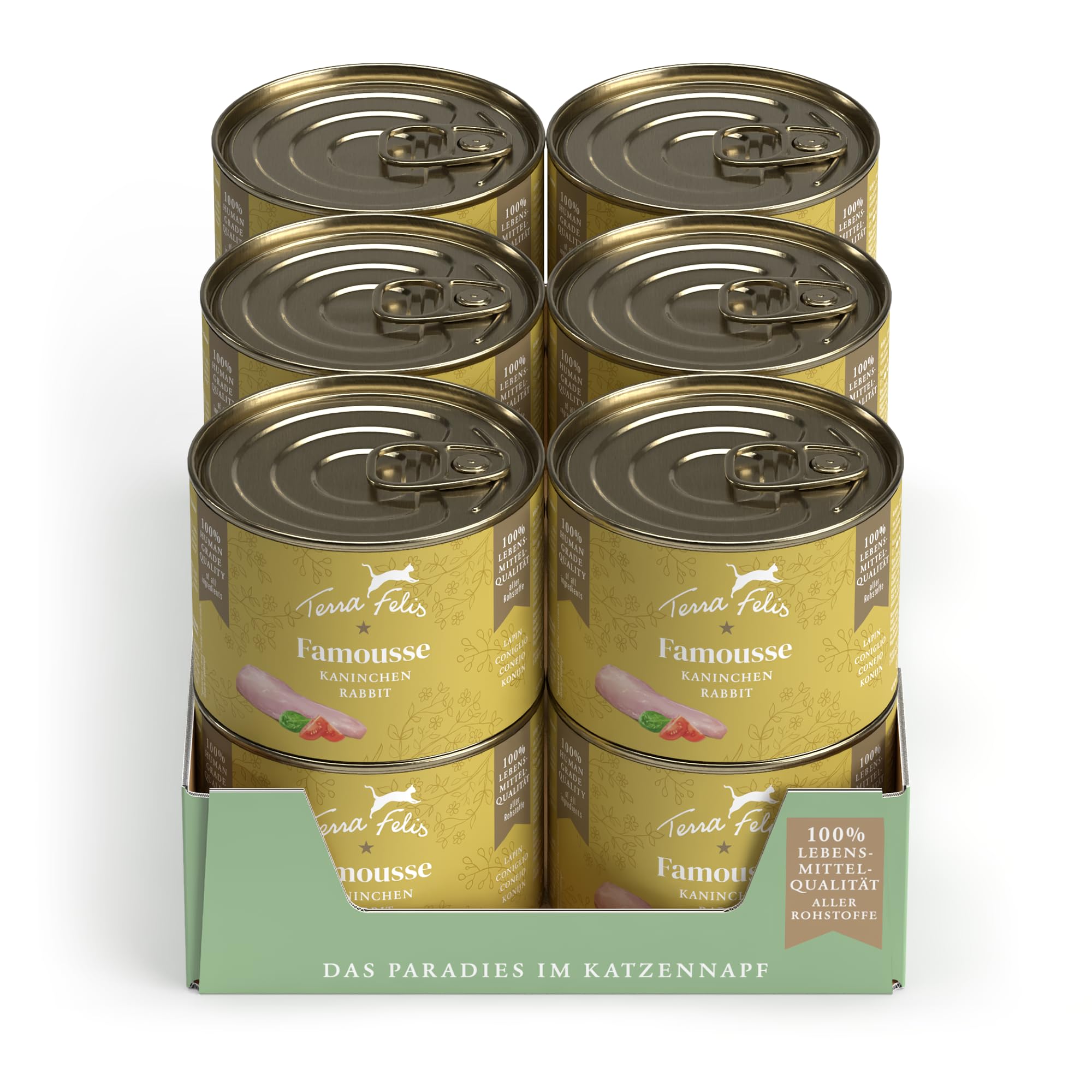 Kaninchen, Famousse Nassfutter für Katzen, 12x200g