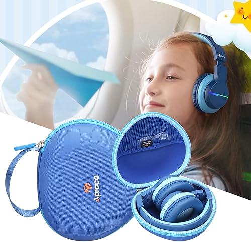Miniatura 4 de Aproca Funda para audífonos para niños compatible con auriculares Bluetooth iClever BTH12  HS19  BTH26 para niños, bolsa rígida de almacenamiento,