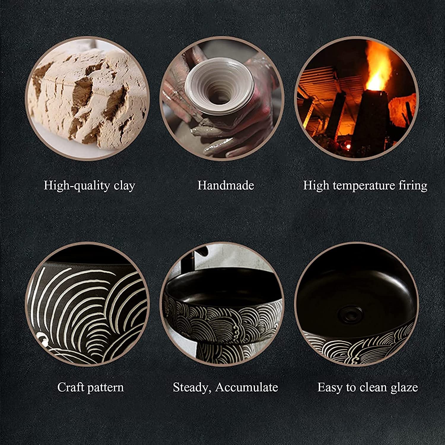 Wolnostojąca łazienka zlew na cokole sztuka hotel dom zlew na cokole ręcznie wykonana ceramiczna umywalka na cokole ceramiczna kompaktowa umywalka z odpływem i kranem do wnętrz i, L 40 x 40 x