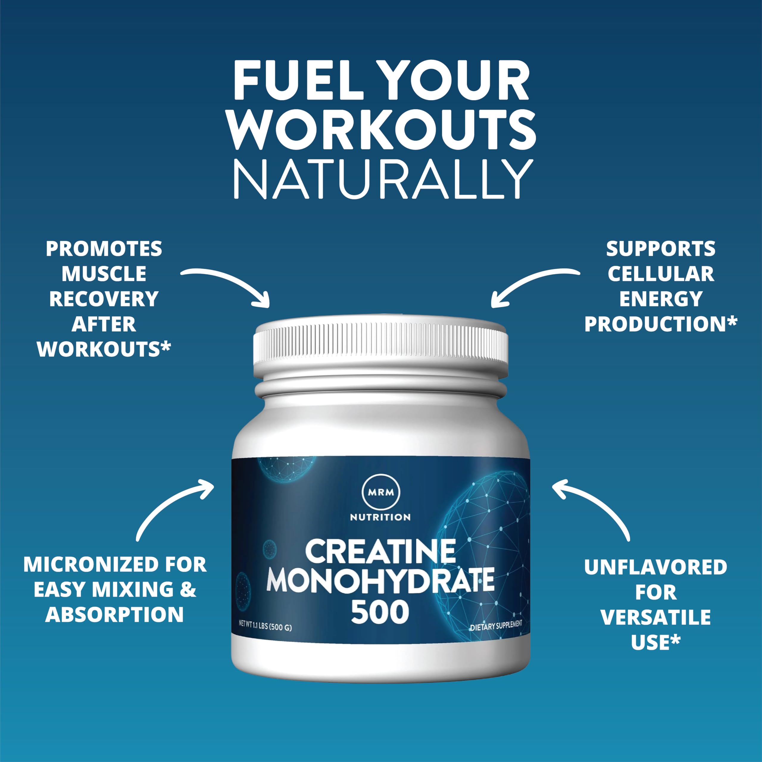 MRM Nutrition Creatine Monohydrate Powder, Unflavored - 11.5 oz — Amazon image 4