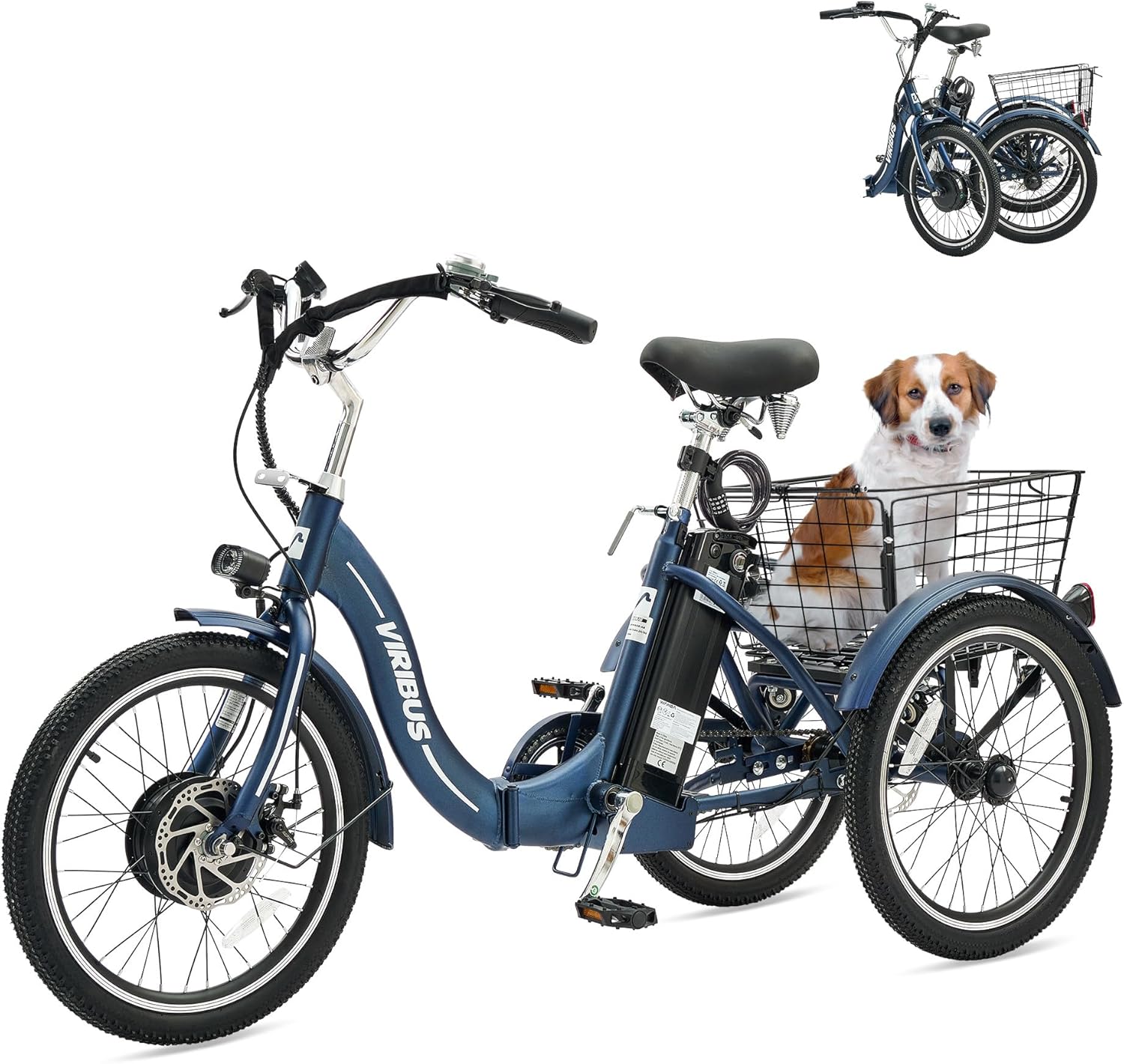 Viribus Folding Electric Tricycle for Adults