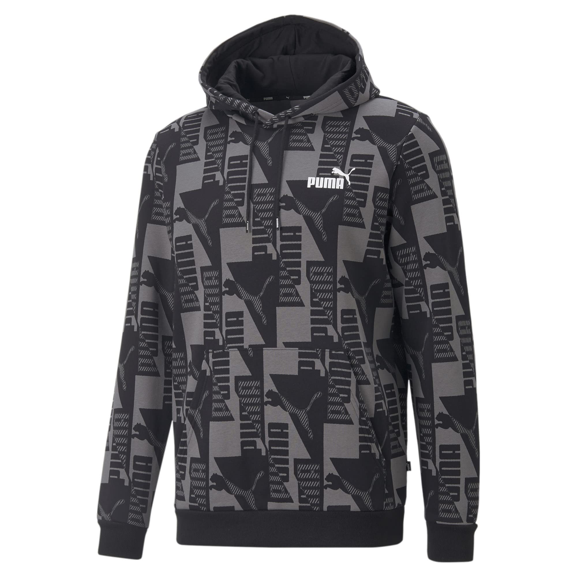 PUMA mens Power All Over Print Fleece Hoodie Hooded Sweatshirt