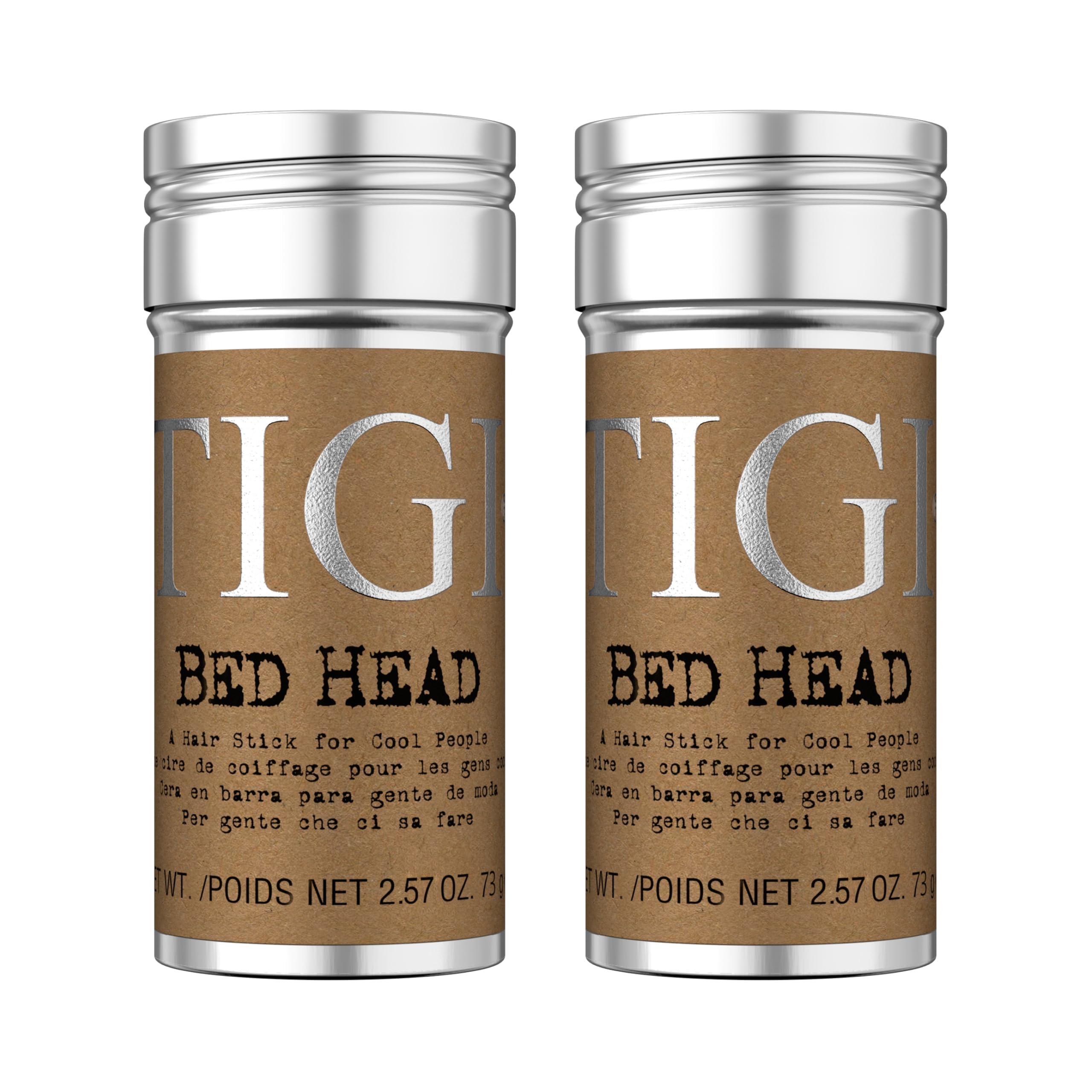 Bead Head by TIGI Hair Stick - For Instant Texture - Semi-Matte Finish - For All Hair Types - Use on Wet or Dry Hair - Premium Hair Care Products for Women & Men - Hair Wax Stick - 2.57 oz (2 Pack)