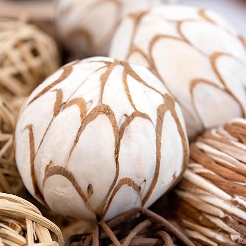 Miniatura 7 de ANDALUCA Bolas decorativas para decoración del hogar (beige)