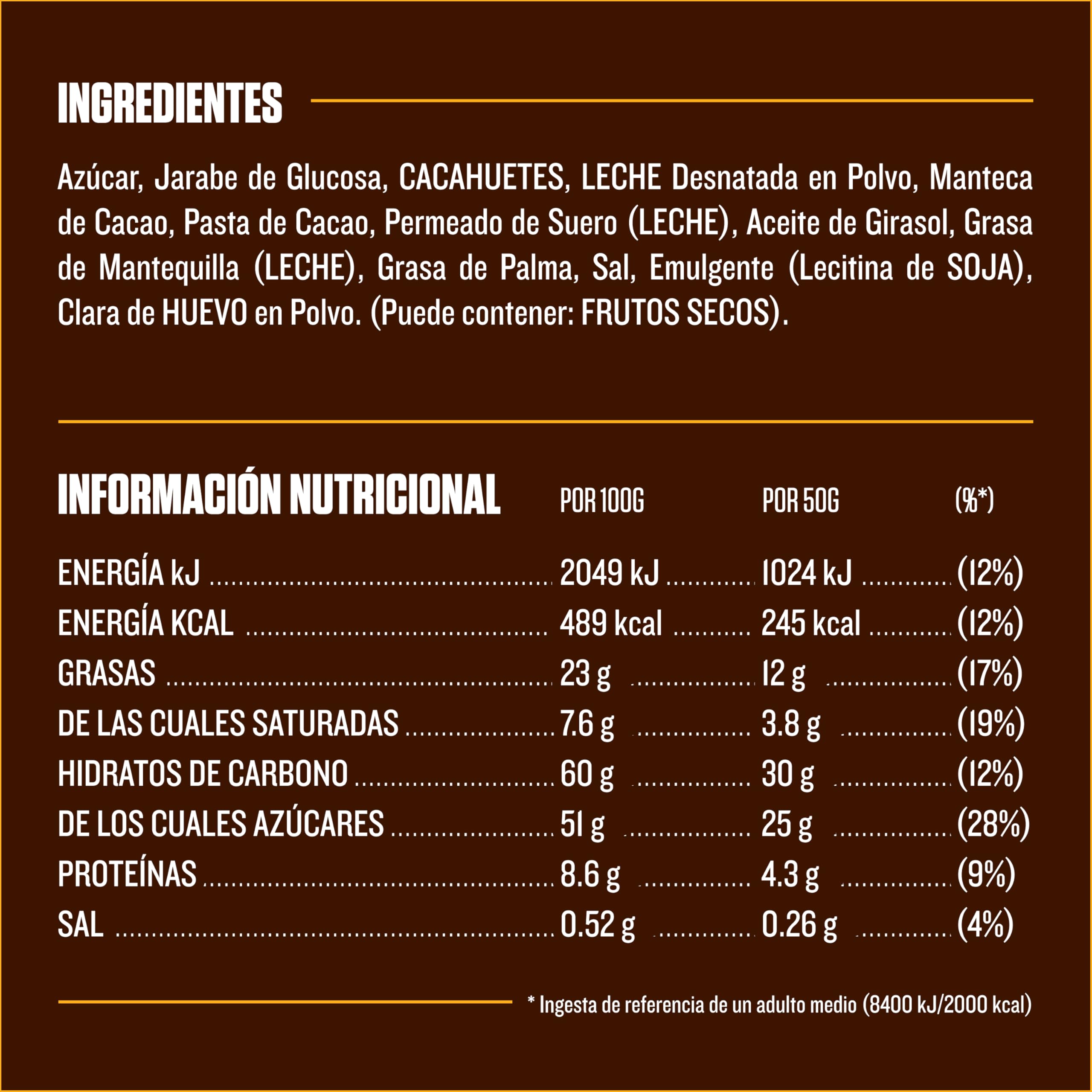 Snickers Chocolatina con Deliciosa Crema de Cacahuete, Suave Caramelo y trocitos de Cacahuete recubiertos de Chocolate con Leche, 5 x 50g