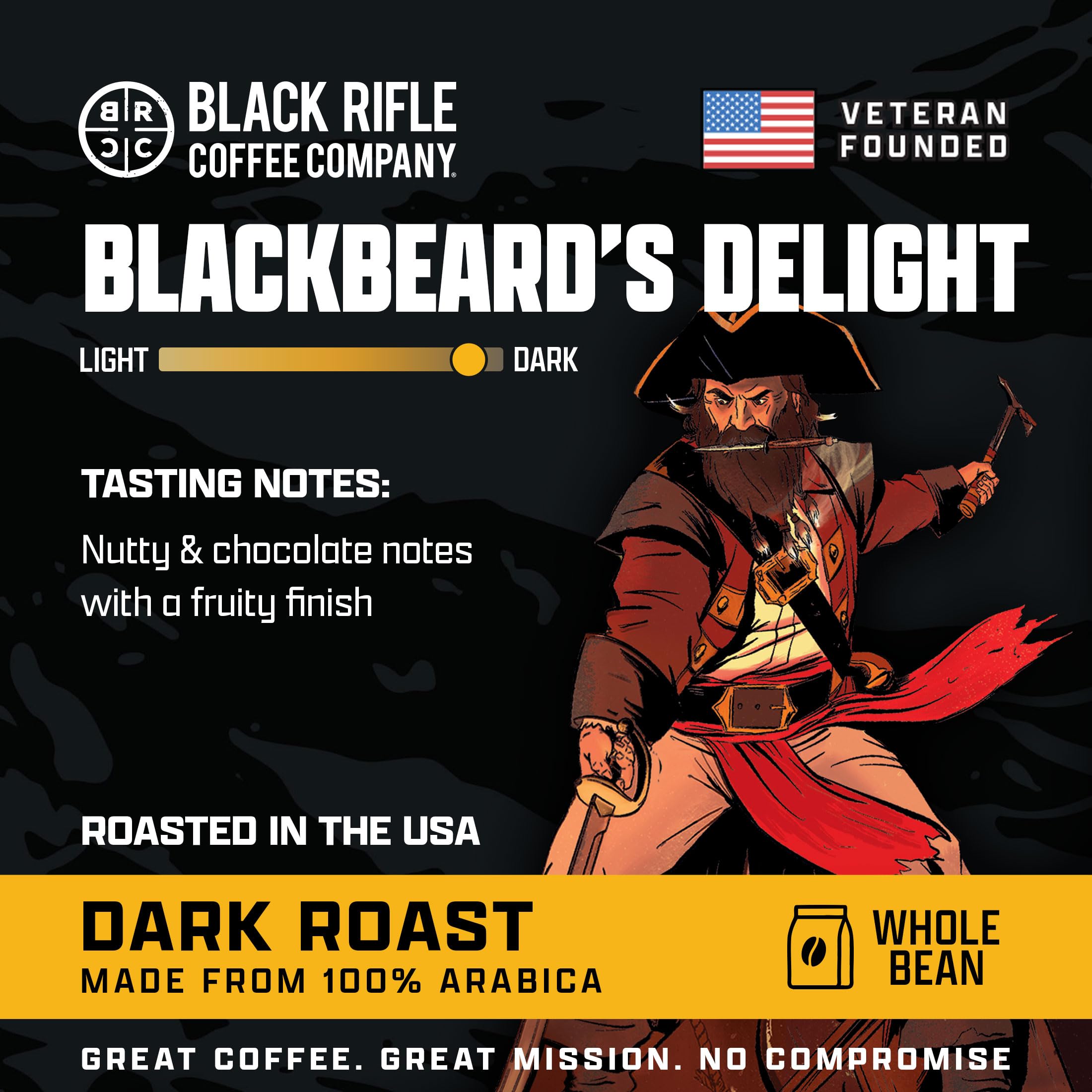 Amazon.com : Black Rifle Coffee Company Blackbeard's Delight, 12oz