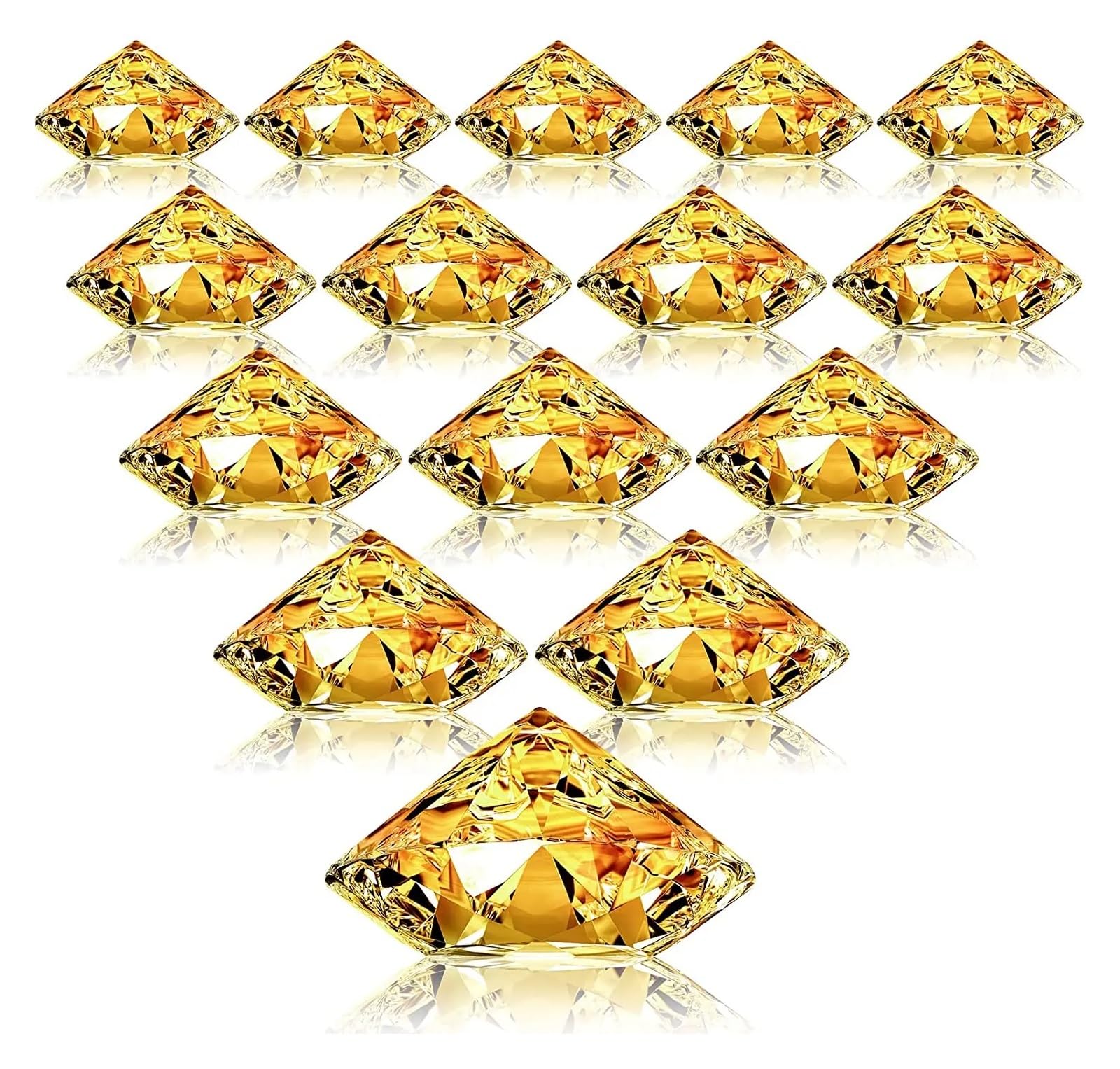 Gwyzax Table Number Holders 20Pcs Place Card Holders Harp-Clip Number Holder Diamond Acrylic Crystal Table Card Stands for Party Wedding Table Decorations(Gold)