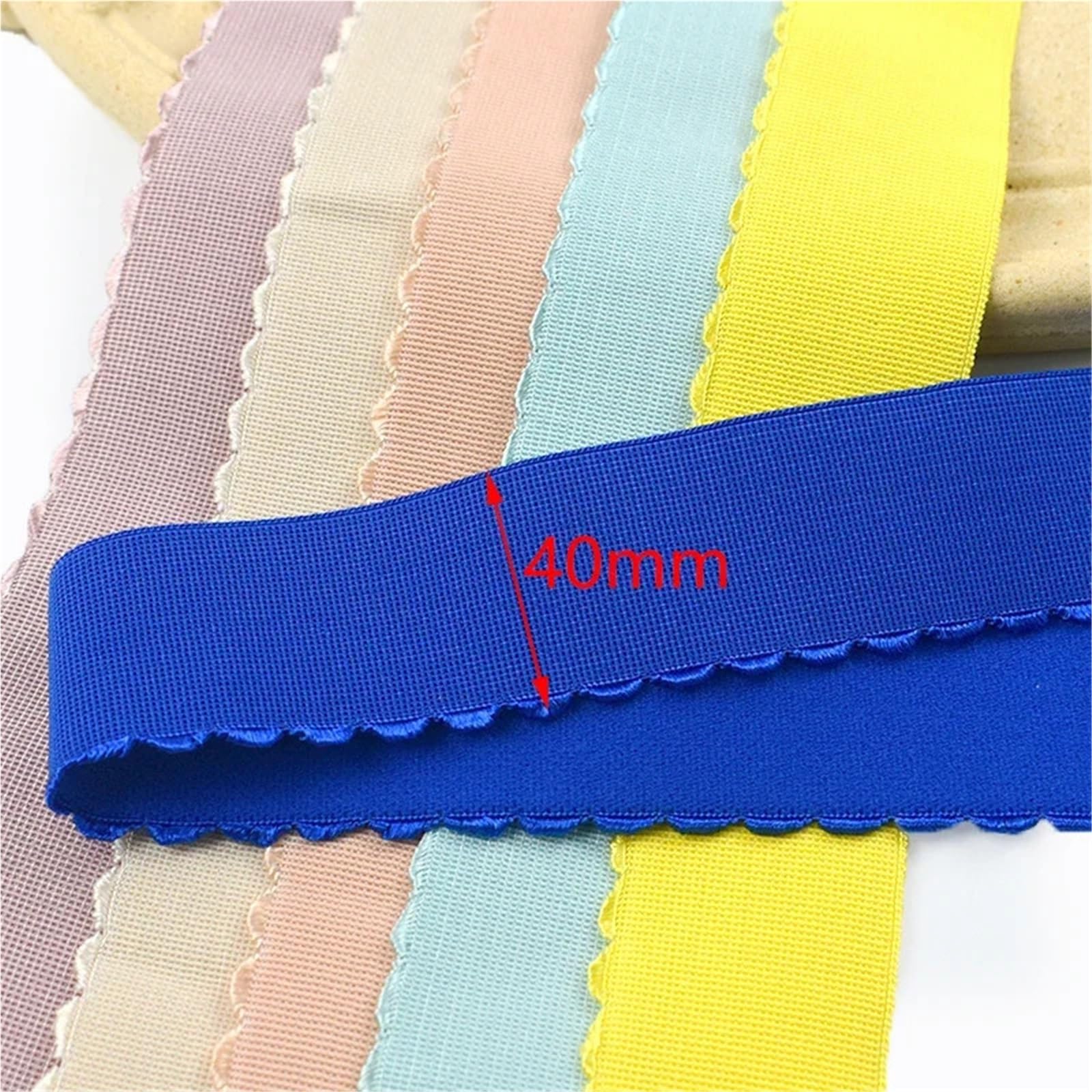 Banda Elástica de Nailon Cordón Bandas Elásticas Nylon | Banda de goma cinturón costura ancha correas elásticas ropa interior cinta de resorte(MintGreen,10Meters)