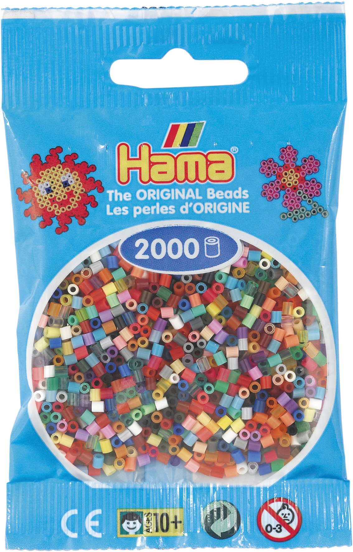 Hama 501 33 - Confezione da 2000 perline mini, diametro 2,5