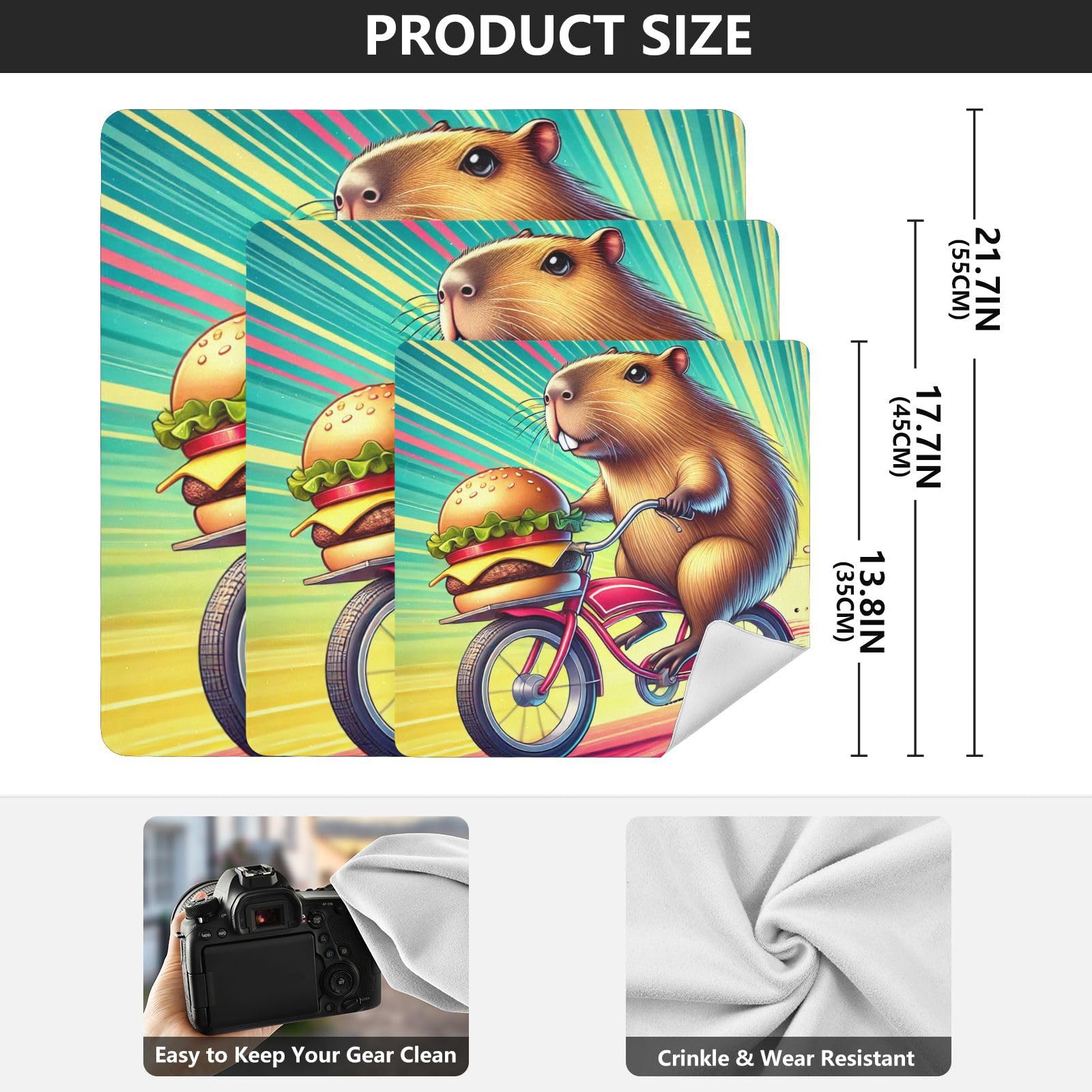 Joko Ivery Capybara Burger Camera Lens Wrap 21.7