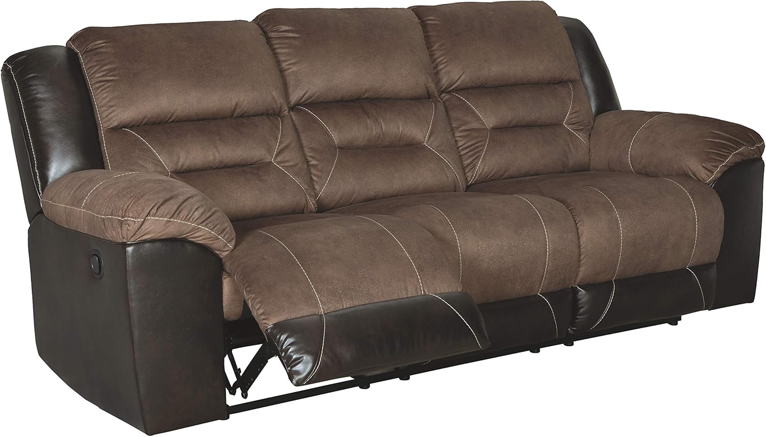 Signature Design by Ashley Earhart Contemporary Reclining Sofa, Brown