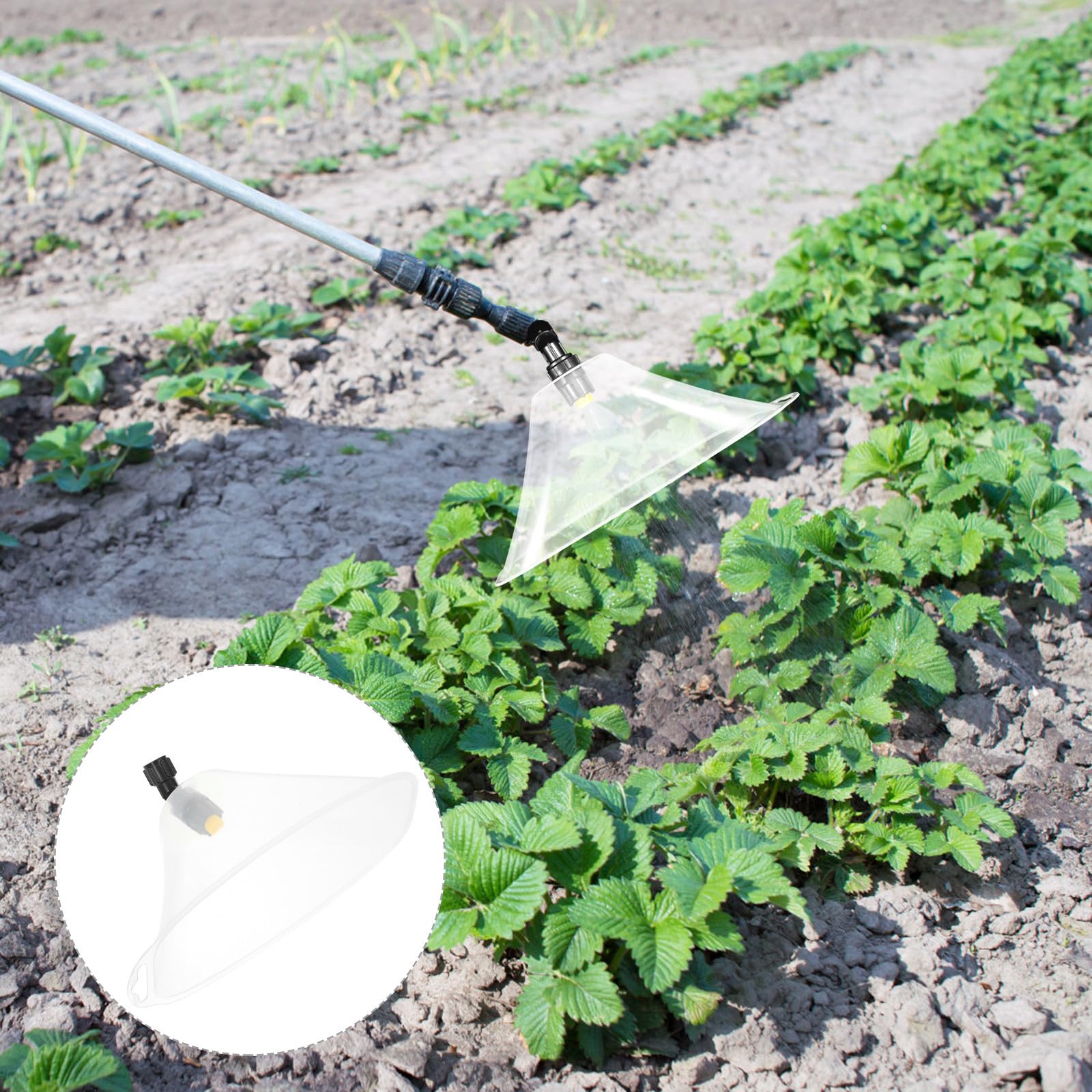 Boquilla Nebulizadora de Pulverización con Protector contra Viento, 2 Unidades, Tamaño Grande, Material Resistente, para Pulverizador Eléctrico Agrícola y Riego de Invernadero
