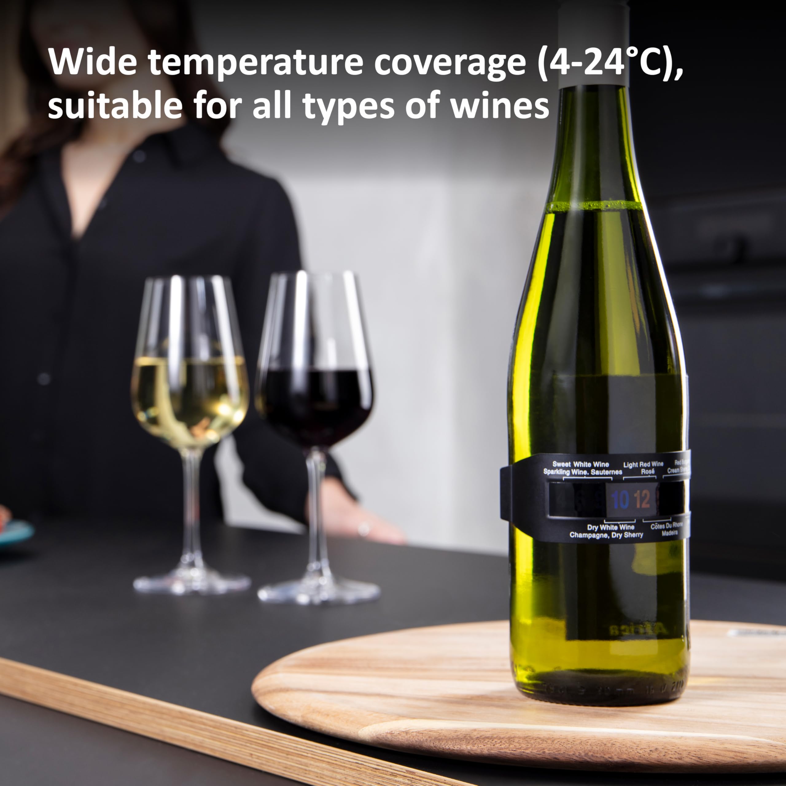 Haier Wein-Geschenkset limitierte Edition – Weinthermometer und elektrischer Vakuumversiegelung – hält Wein bis zu 7 Tage frisch, schnelles Ablesen der Temperatur