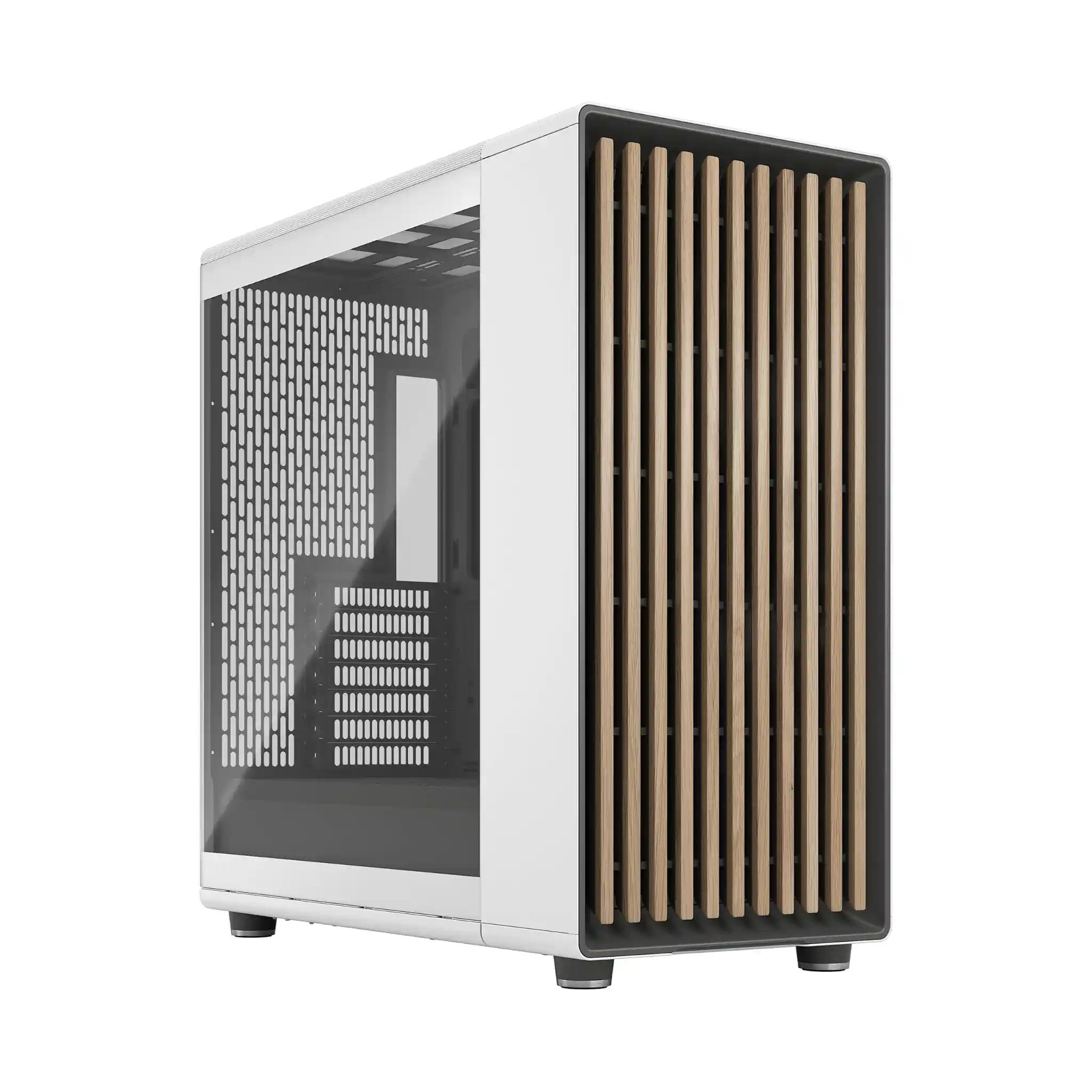 Fractal Design North XL Chalk White TG- DREI 140-mm-Aspect-PWM-Lüfter enthalten – USB Typ-C – E-ATX Airflow Full-Tower PC-Gaming-Gehäuse