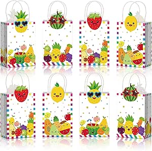 Luau Party Favors 24-Pack Hawaiian Luau Gift Bags - Tropical Tiki Themed Party Favors With Handles Unbreakable Serving Bowls