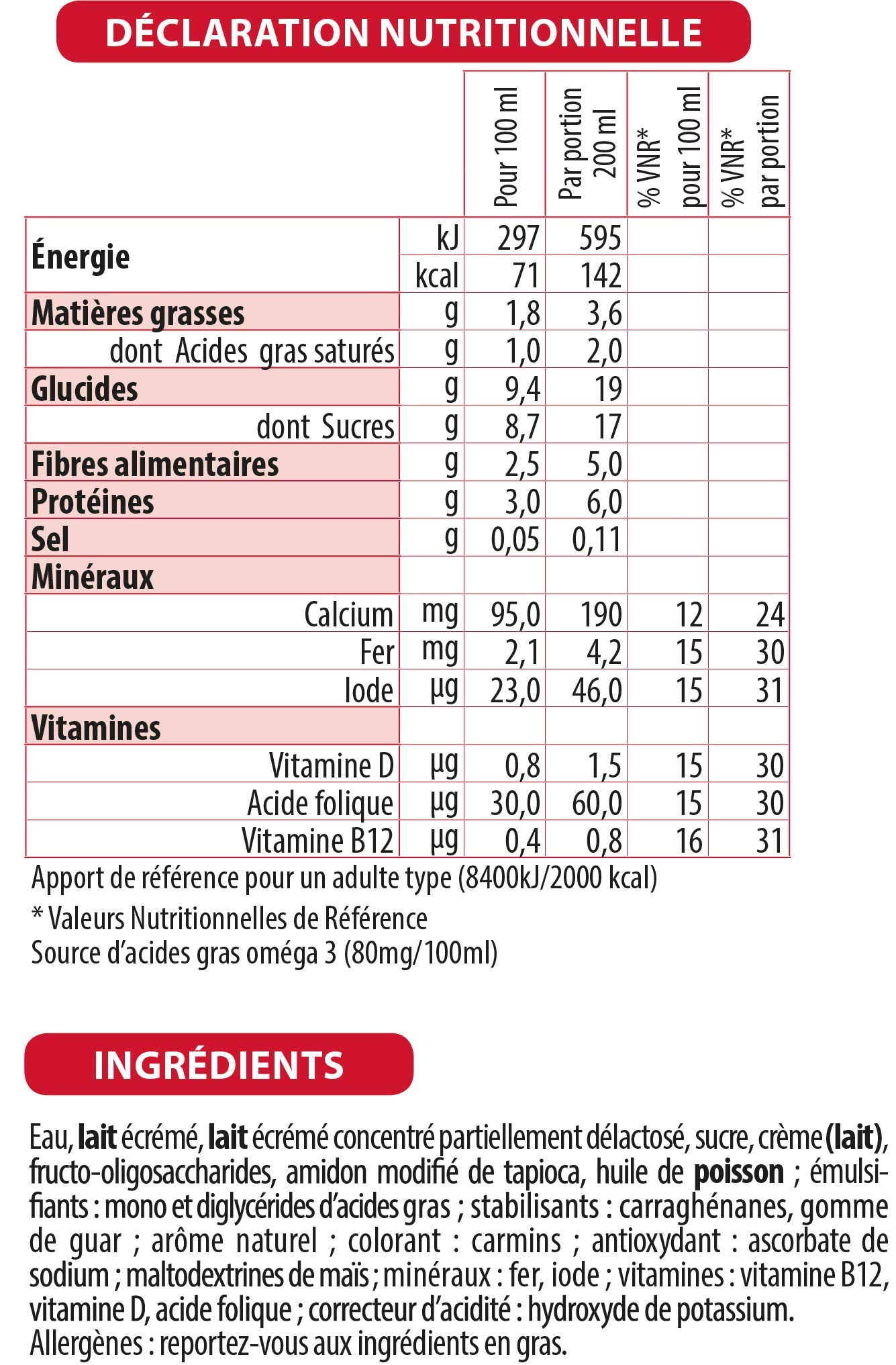 Matilia - Boisson Lactée Grossesse - Fraise - Riche en Vitamines et en Minéraux - Femme enceinte - Lot de 6