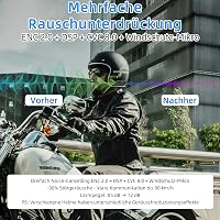WAYXIN R6S Motoros Headset - 1200m Hatótávolságú Bluetooth Kommunikációs Rendszer 6 Motoros Összekapcsolásával, Vízálló, Kihangosító, Zajszű 5