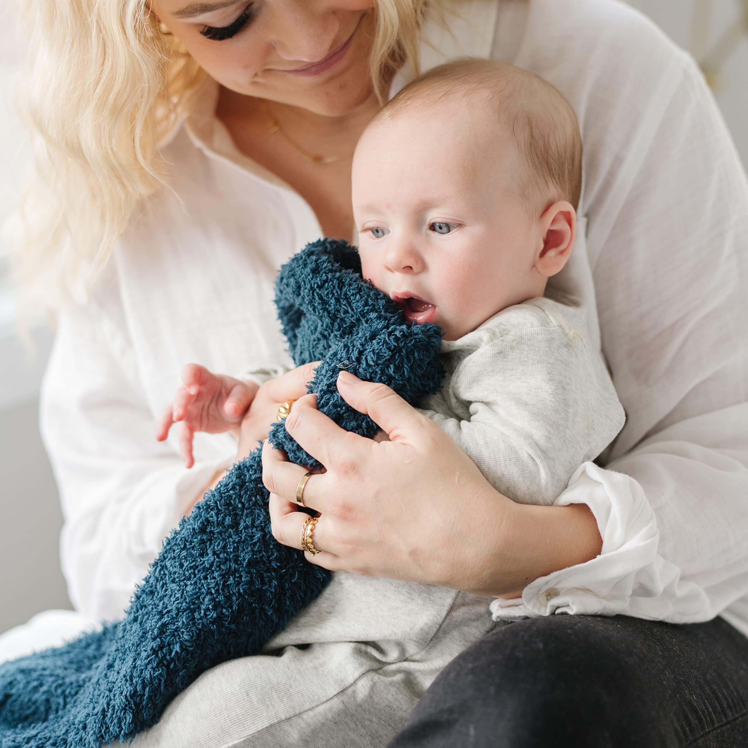 Amazon.com: SARANONI Bamboni Luxury Bamboo Baby Blanket (Mini 20 x 15,  Nautical Blue) : Baby