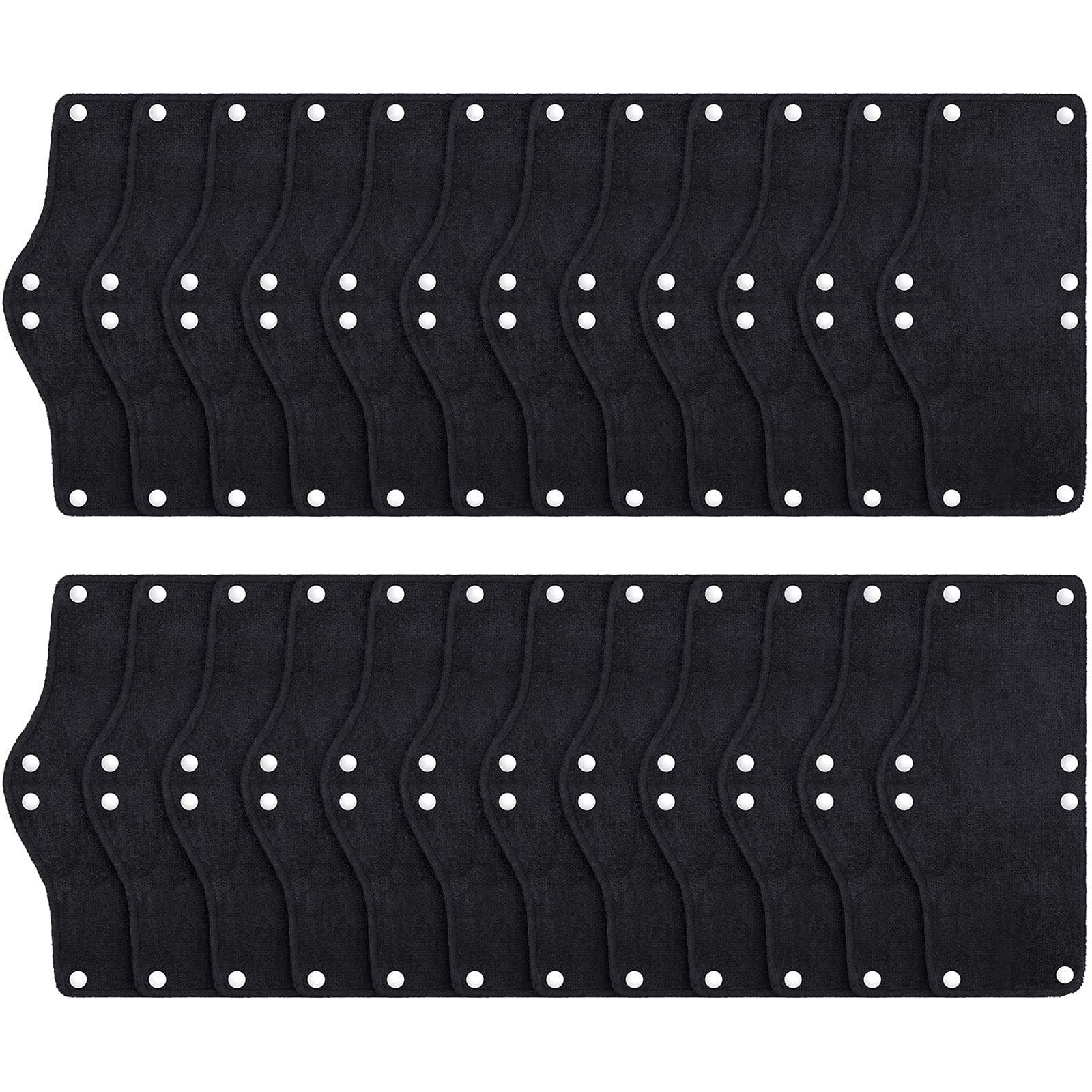 Fascia per il sudore del casco, fascia per il sudore, fodera per cappello rigido, lavabile, fascia per il sudore riutilizzabile, fascia per il sudore con chiusura a scatto (24, nero)