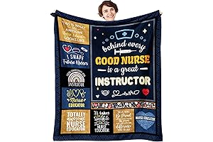 Personalized Nursing Instructor Gift Blanket - A Unique and Meaningful Present for...