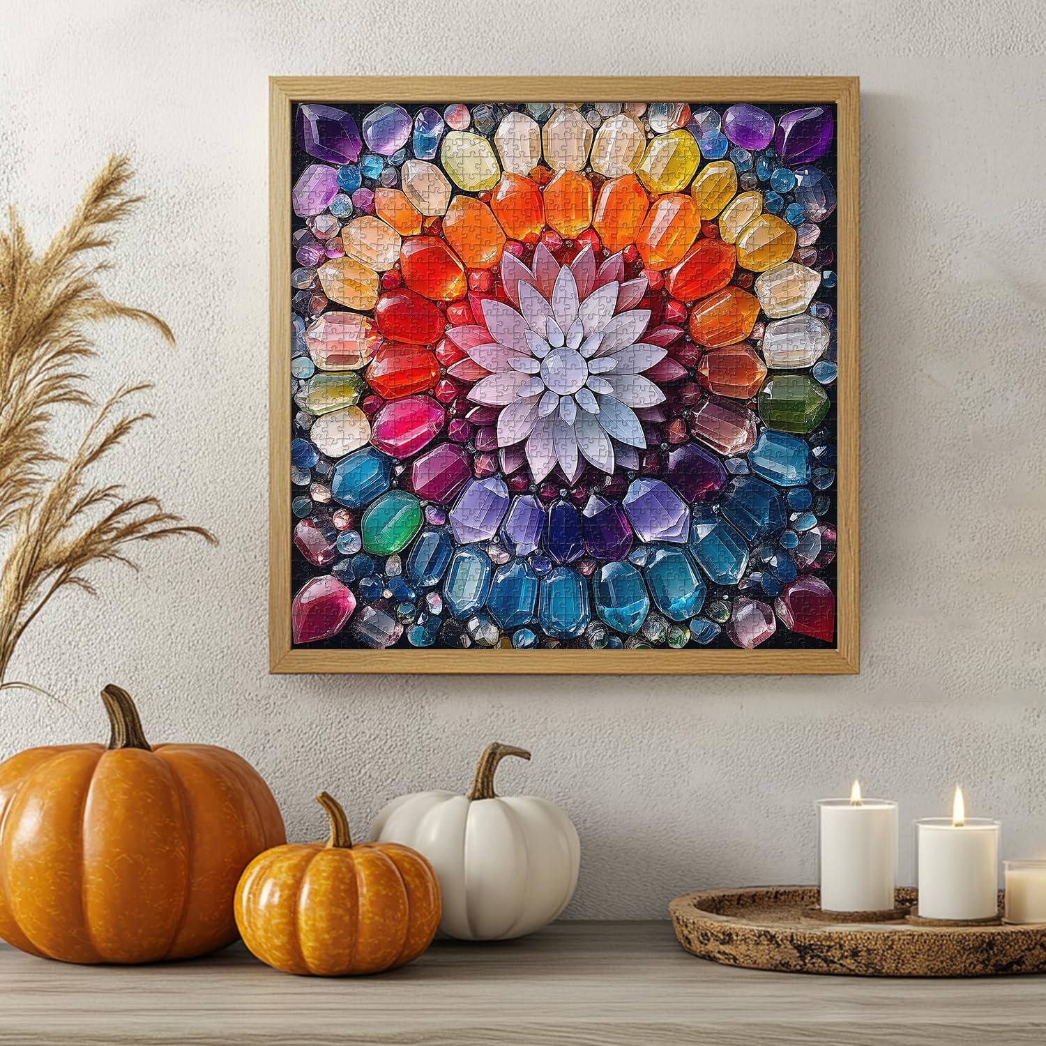 PICKFORU Crystal Puzzles for Adults 1000 Pieces, Gem Art 1000 Piece Puzzle Crystal Art, Colorful Challenging Rainbow Jigsaw Puzzles as Home Decor - Image 7