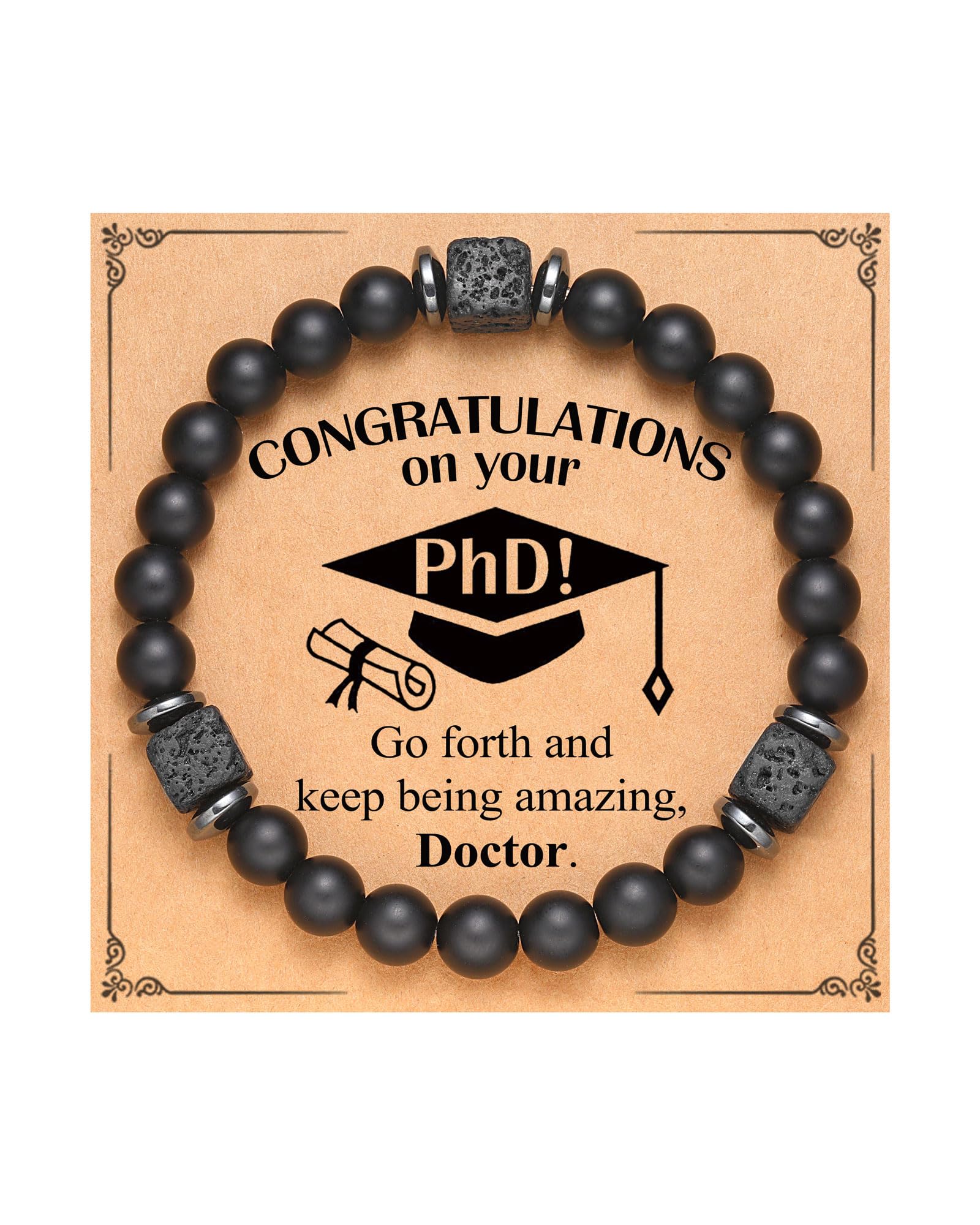 UPROMI To My Husband, Boyfriend, Son, Grandson, Dad, Grandpa, Papa, Daddy, Brother, Man, Stepdad, Uncle, Nephew, Godfather Gifts, Elastic Rope Bracelet for Men Teens