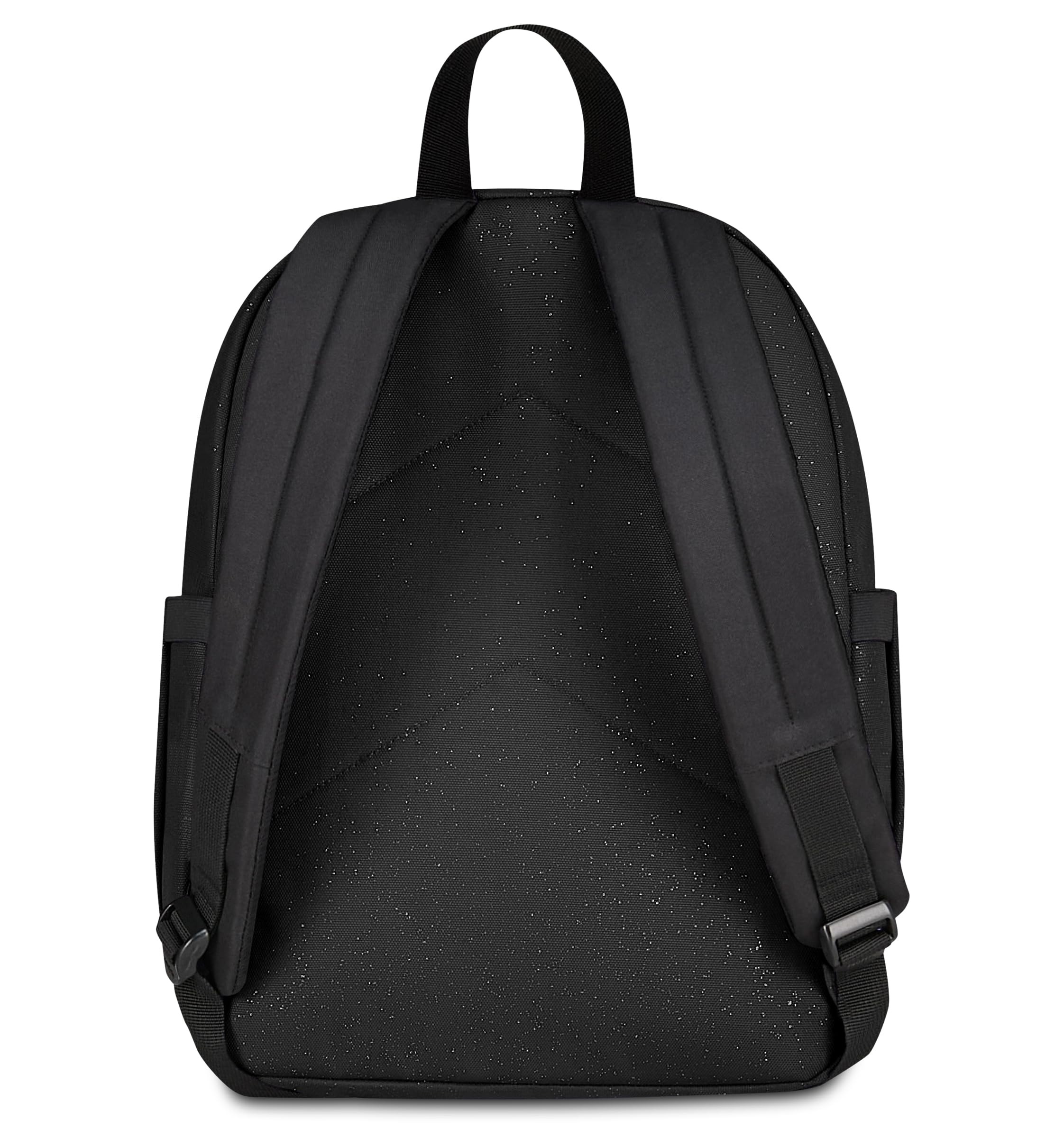 Invicta Zaino Scuola Lab Shine, Nero, 27 L, Effetto brillantini, Doppio Scomparto, Tasche laterali portaborraccia, Tasca interna con organizer, Scomparto porta pc, Scuola media e superiore, Ragazza