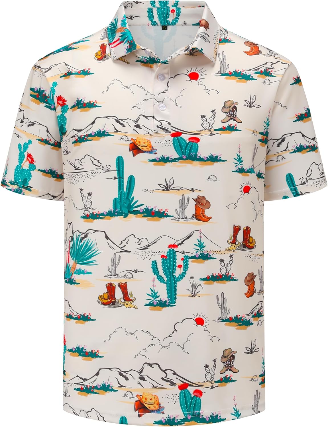 Mens Golf Polo Shirts Funny Golf Shirts for Men Short Sleeve Performance Moisture Wicking Dry Fit Polo Golf Shirts - Image 3