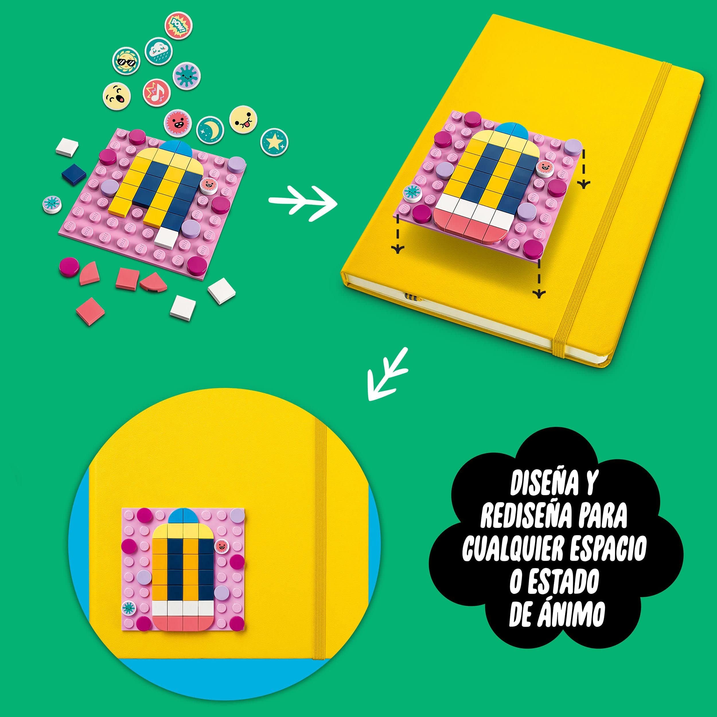 LEGO 41957 Dots Megapack de Parches Adhesivos 5en1, Juguete, Manualidades para Niños y Actividades Creativas, Decorar Libretas y Fundas de Móvil, Idea de Regalo