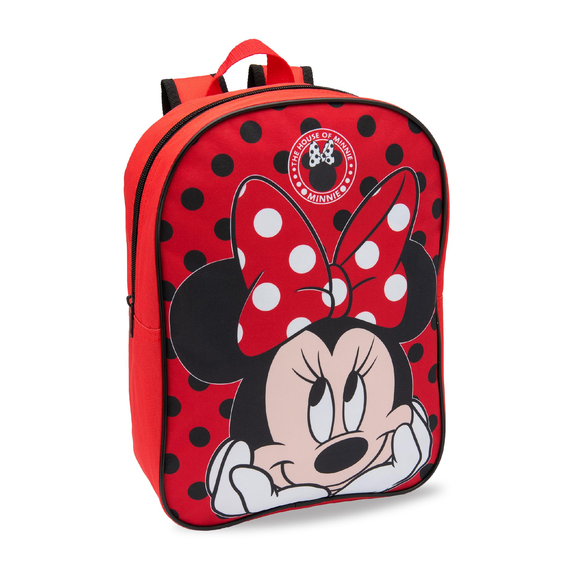 Disney Girls Red Minnie Mouse Backpack Kids School Bag Nursery Rucksack Lunch Book Bag