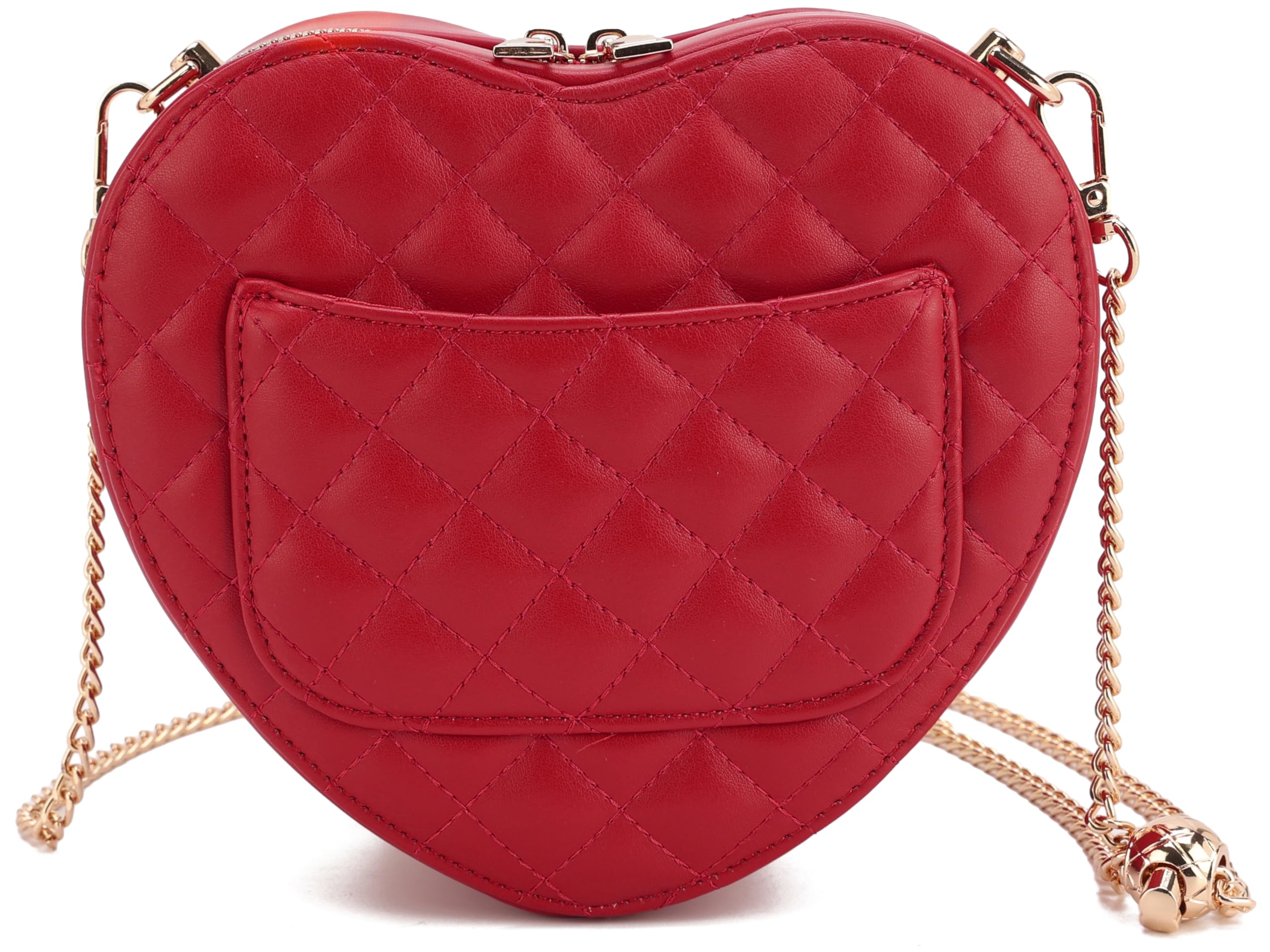 lola mae Heart Shape Satchel Crossbody Purse for women Zip Around Shoulder Bag