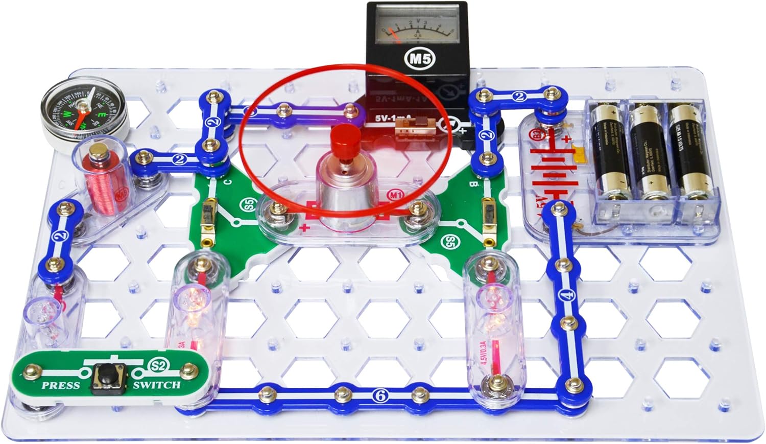 Snap Circuits Snaptricity, Electronics Exploration Kit (Stem Building), For Kids 8+ : Toys & Games