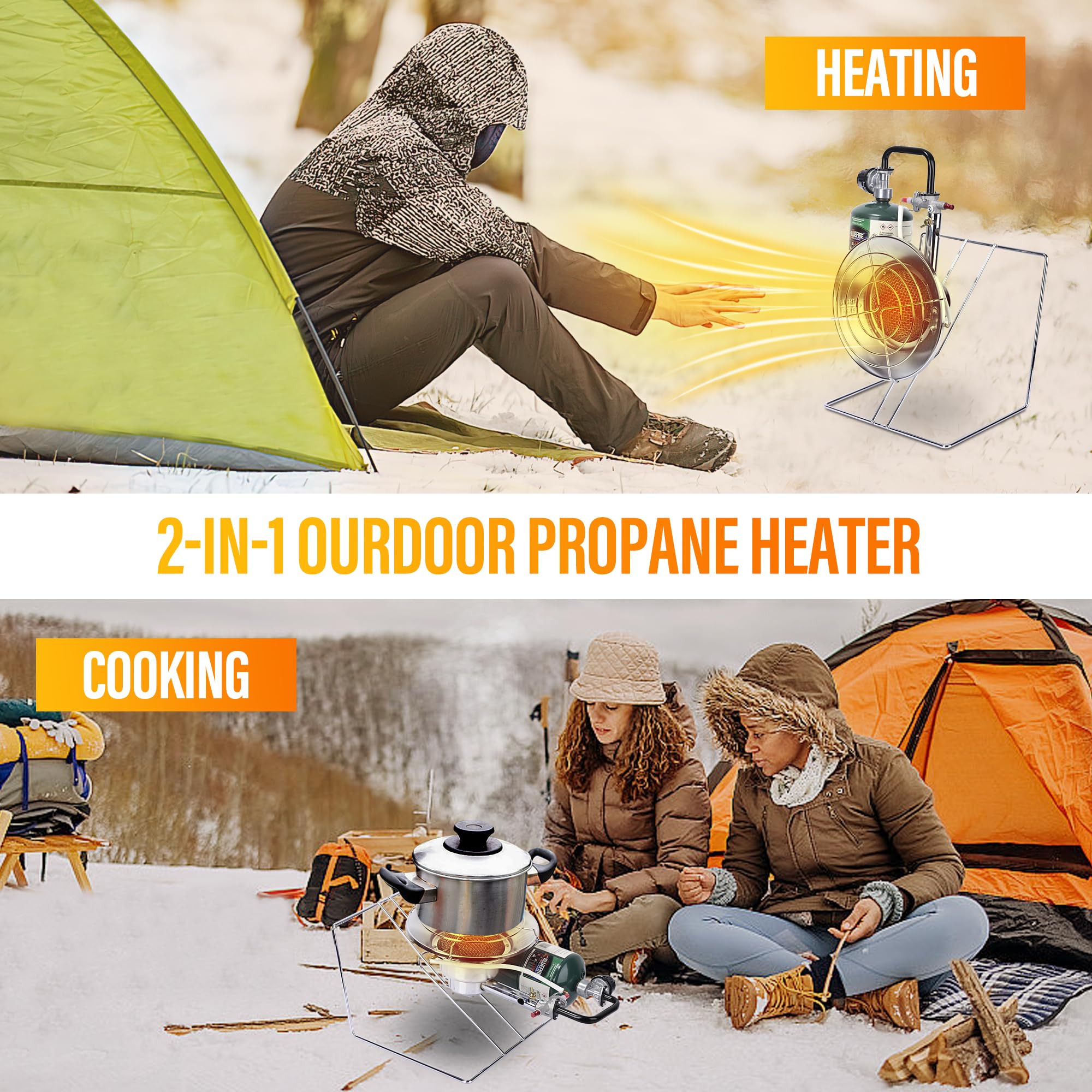 Hot Vent Vented Propane Tent Heater Tent Heater TLOG In Portable