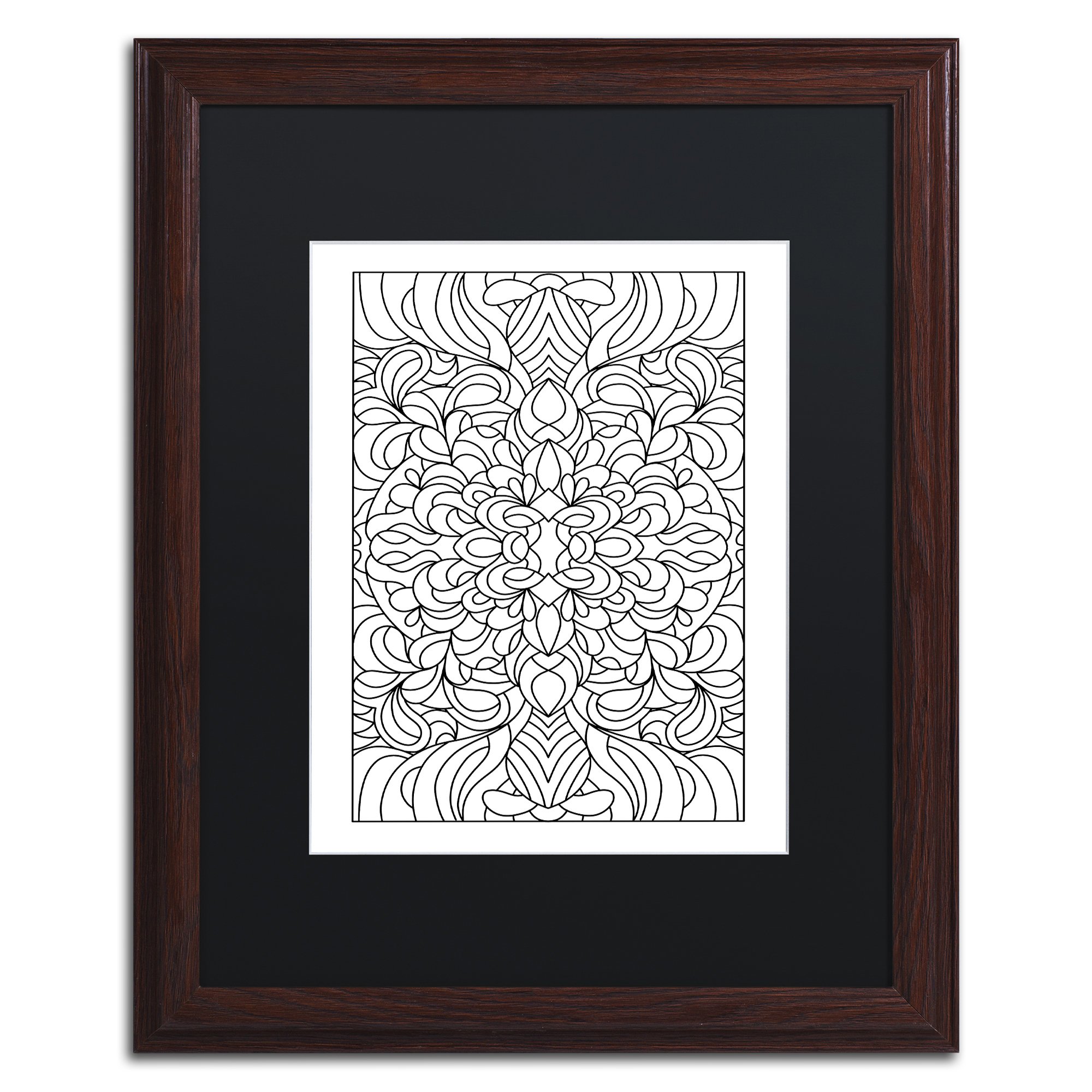 "Universe" by Kathy G. Ahrens Artwork in Black Matte with Wood Frame, 16" x 20"