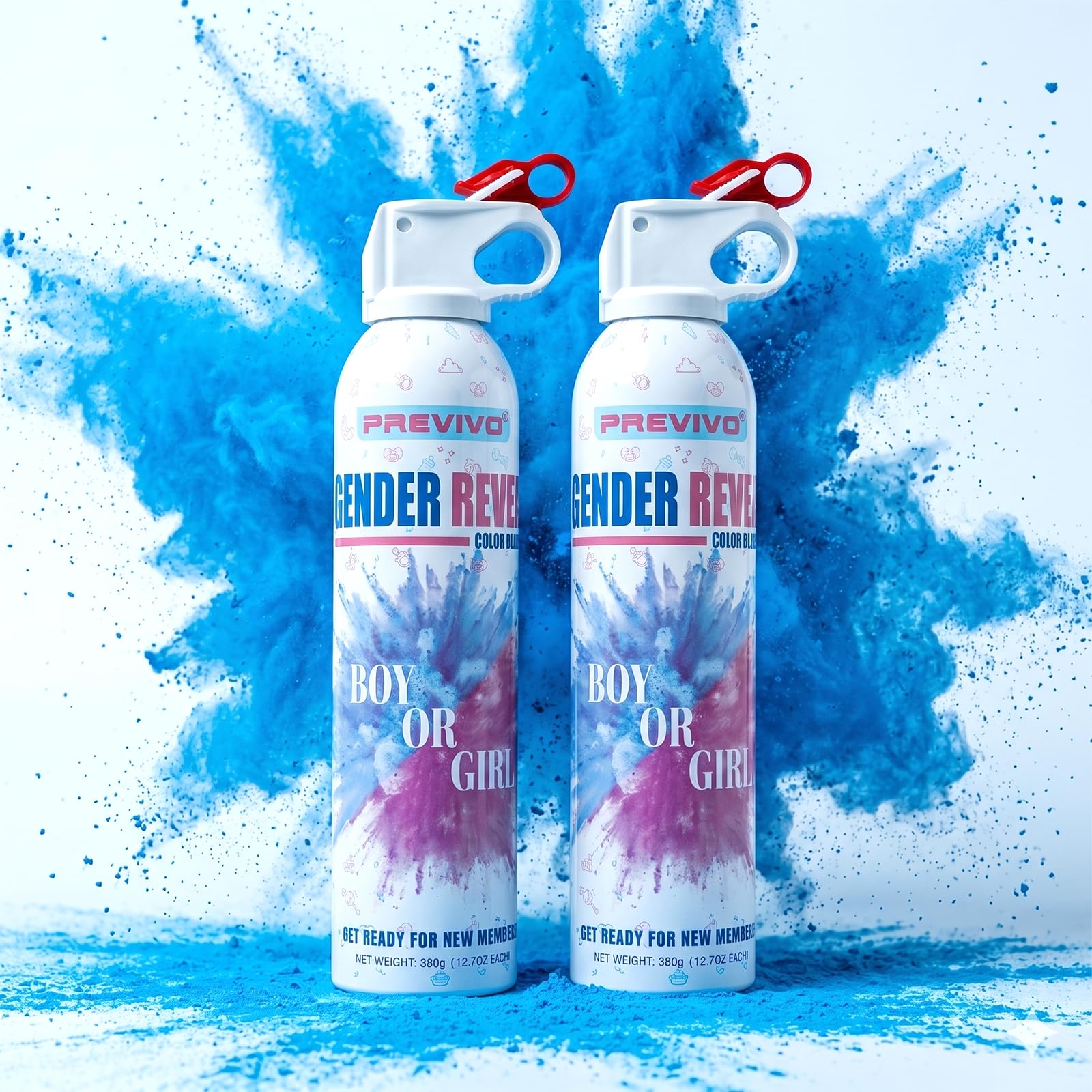 Amazon.com: Previvo Large Gender Reveal Spray - 2 Pcs Colorful