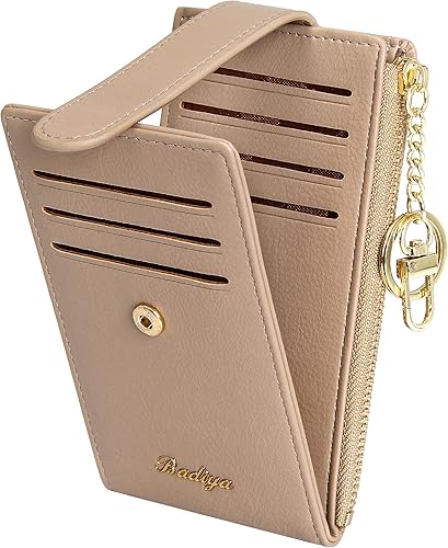 Badiya Tarjetero para mujeres con RFID, carteras delgadas, plegables, tarjetero multifuncional, monedero