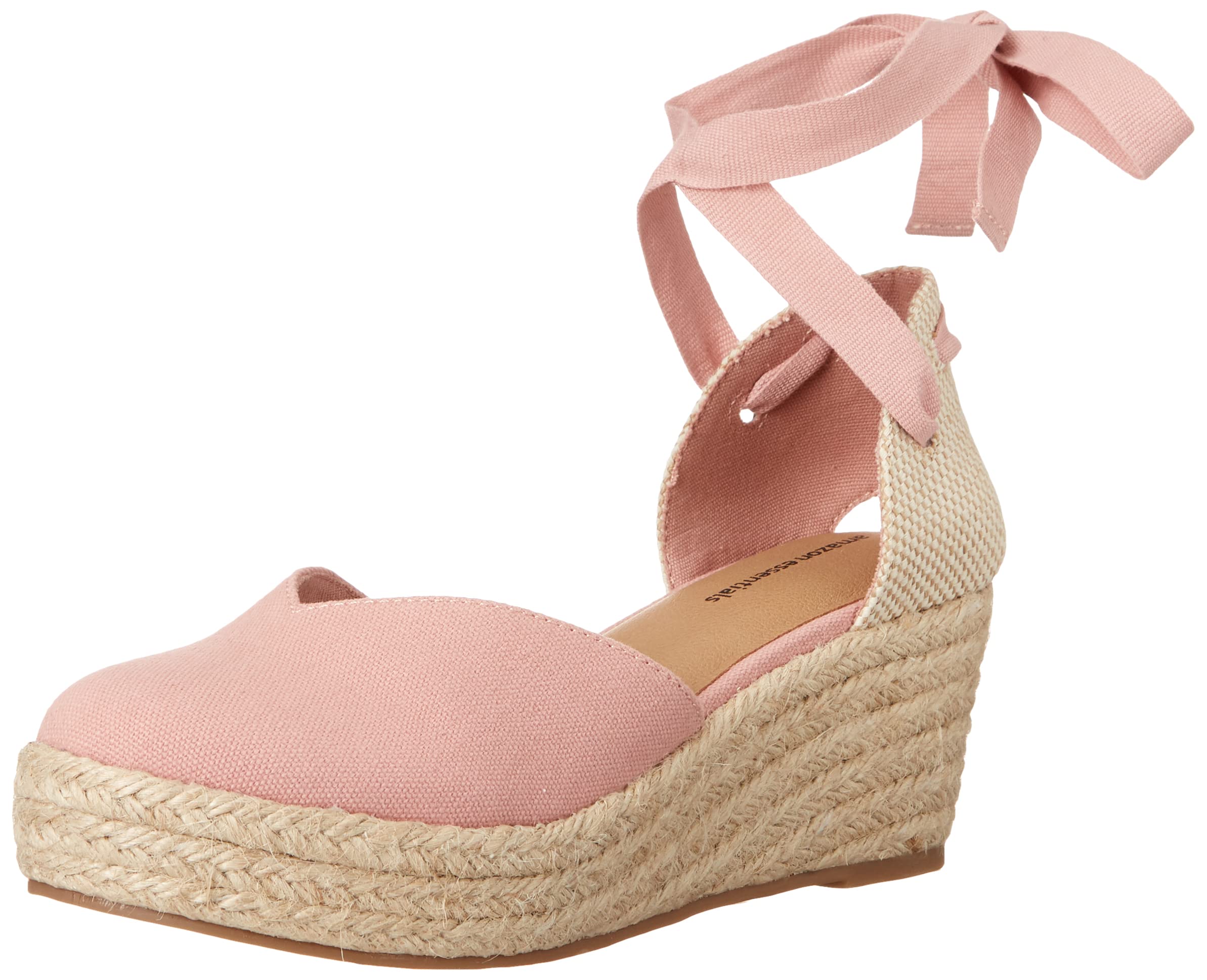 Amazon Essentials Women's Mid Wedge Espadrille - 9 Dusty Rose