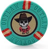 Vista 12 de Fichas de póquer Outlaw Clay en 0.46 oz - Paquete de 50 (colores a elegir)