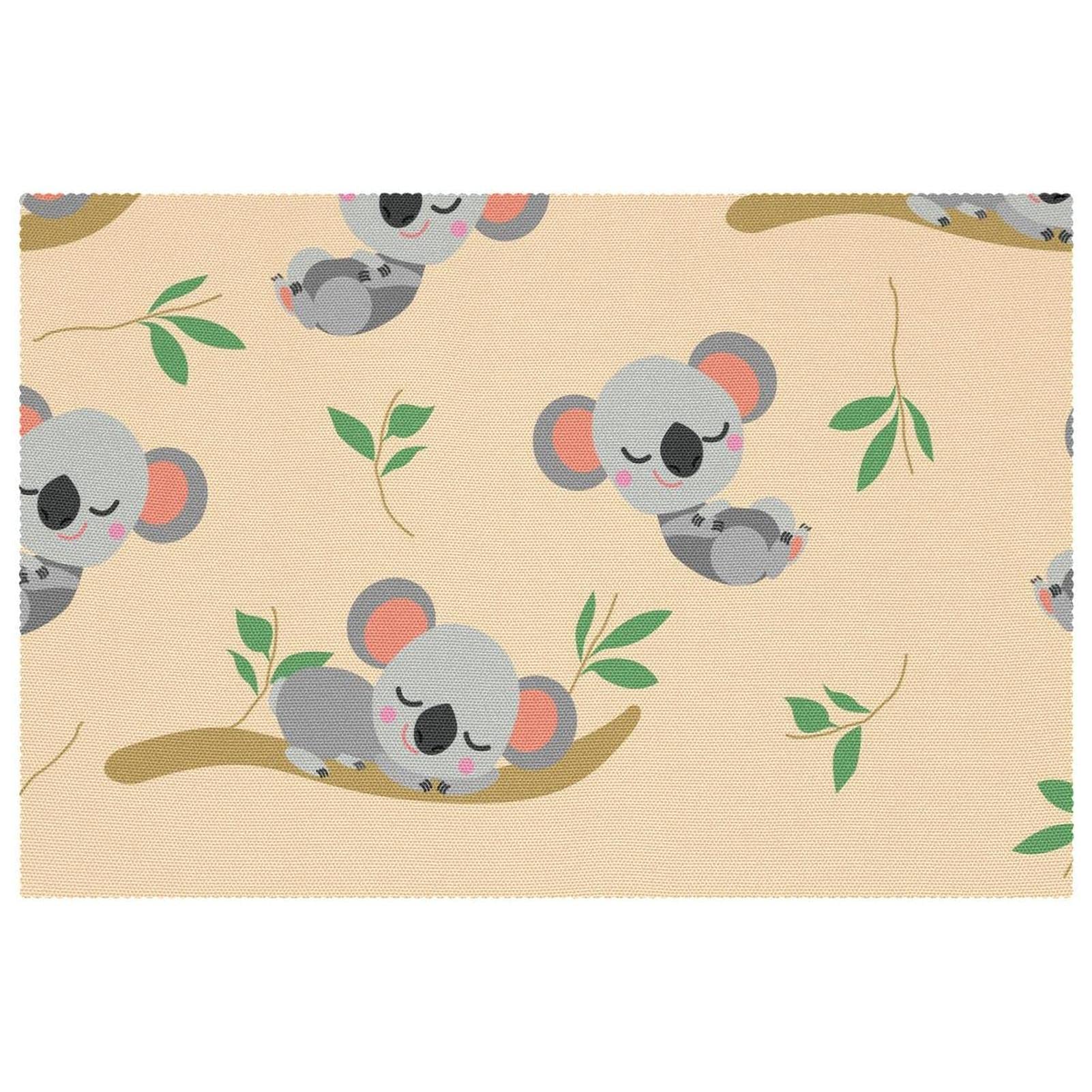 Set de table koala lavable et résistant à la chaleur en lot de 6