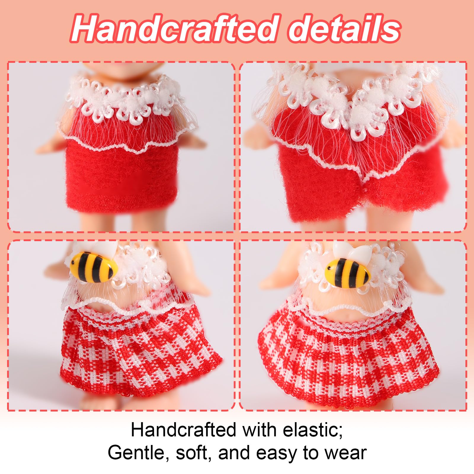 penitue 8 Sets 3in/7.62cm Doll Outfits - Image 4