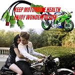 Motorbikes OBD Diagnostic Adapter Cable,4Pin+6Pin Male to OBD2 16Pin Female 4 in 1 EURO5 Motorcycle OBDII Connector