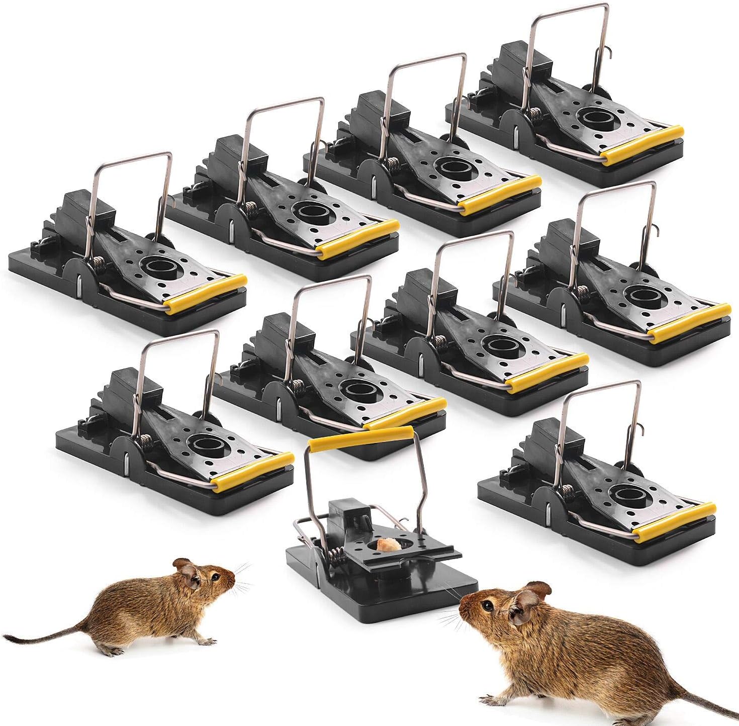 Ulikey Lot de 10 Piège à Souris, Piège à Souris Reutilisable avec Ressort Puissant, Puissant Ulikey Lot de 10 Piège à Souris, Piège à Souris Reutilisable avec Ressort Puissant, Puissant