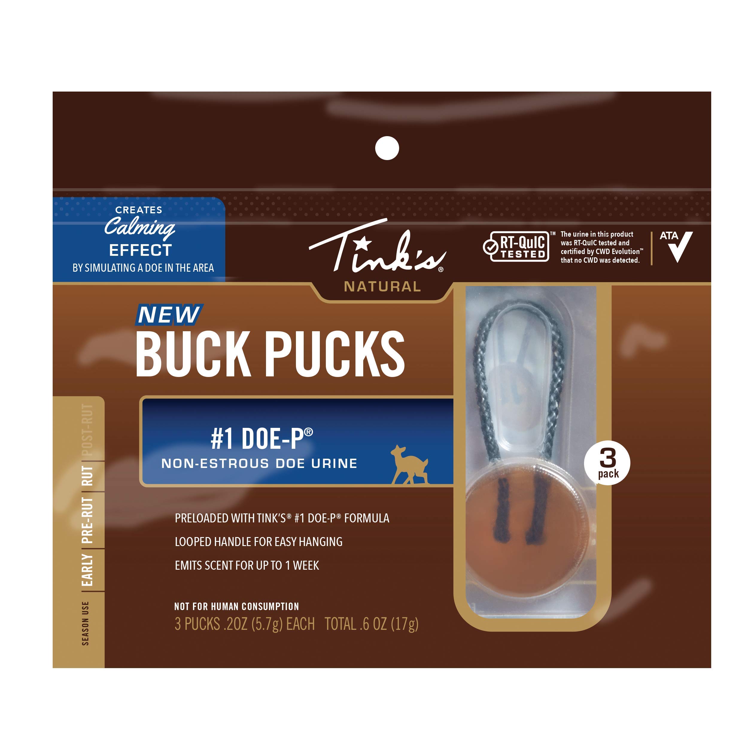 TINK'S Buck Pucks - 3 Pack