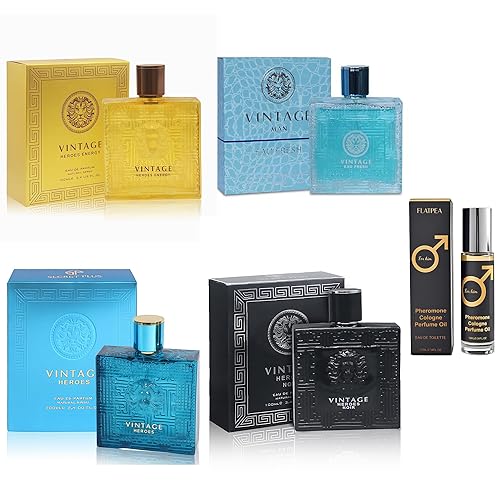 Miniatura 32 de Set de Regalo de Colonia para Hombre - Paquete Variado de 4 Fragancias de Larga Duración con Colonia de Feromonas de 10ml (1 Billion/1 Billion 1 mil
