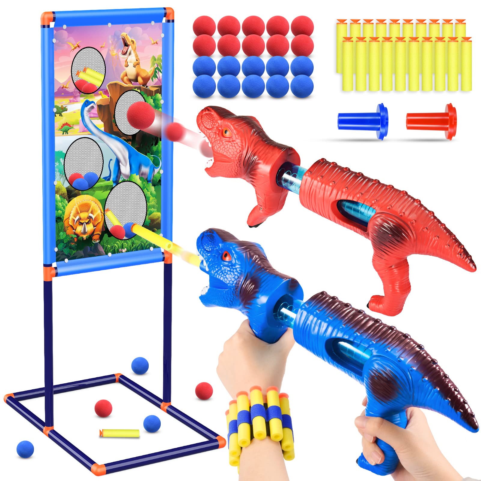 Buy EUCOCO Shooting Games Kids Toys, 2 Popper s with Big Nerf Targets