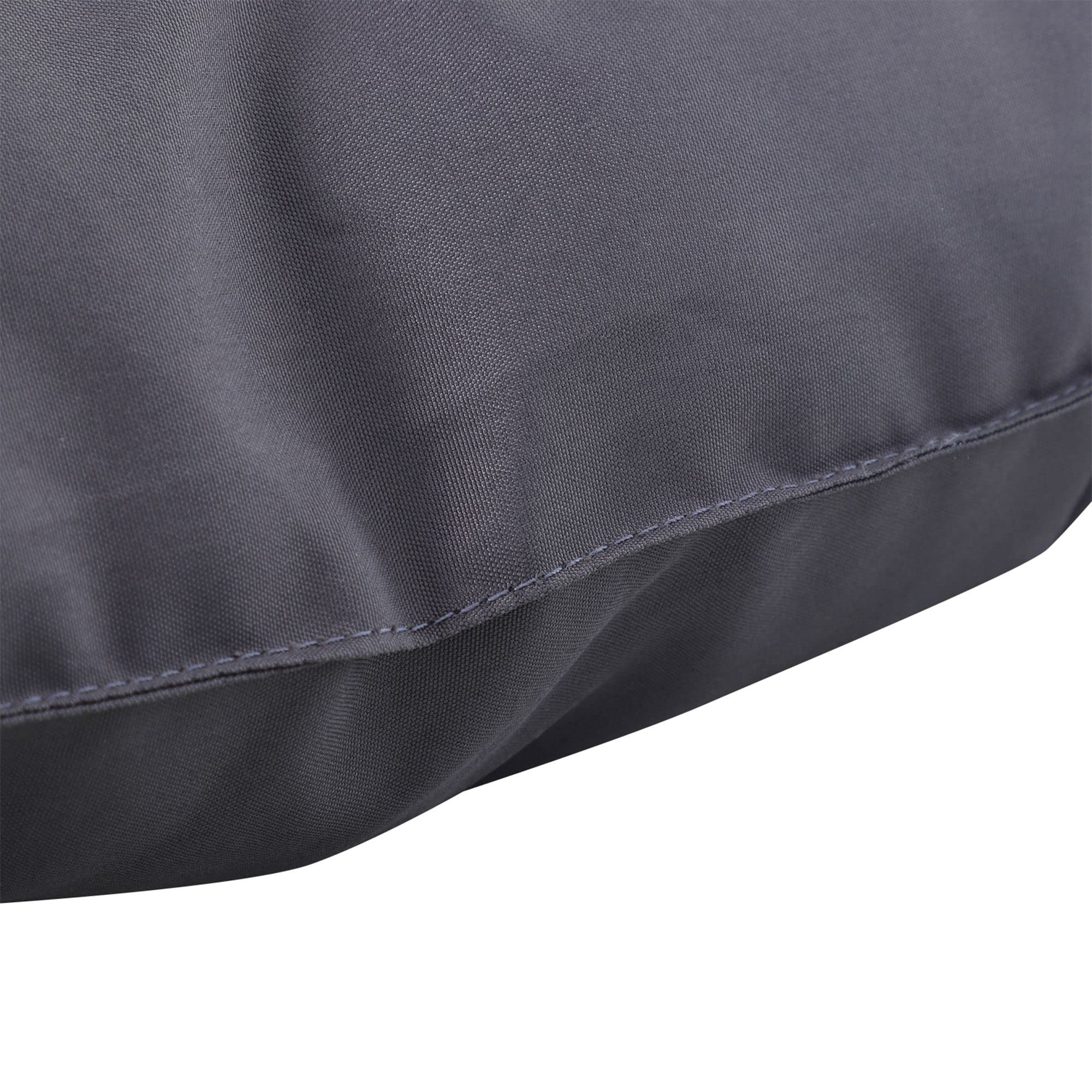 Outsunny Coussin Matelas Assise Dossier Grand Confort 132x110x10 cm Gris