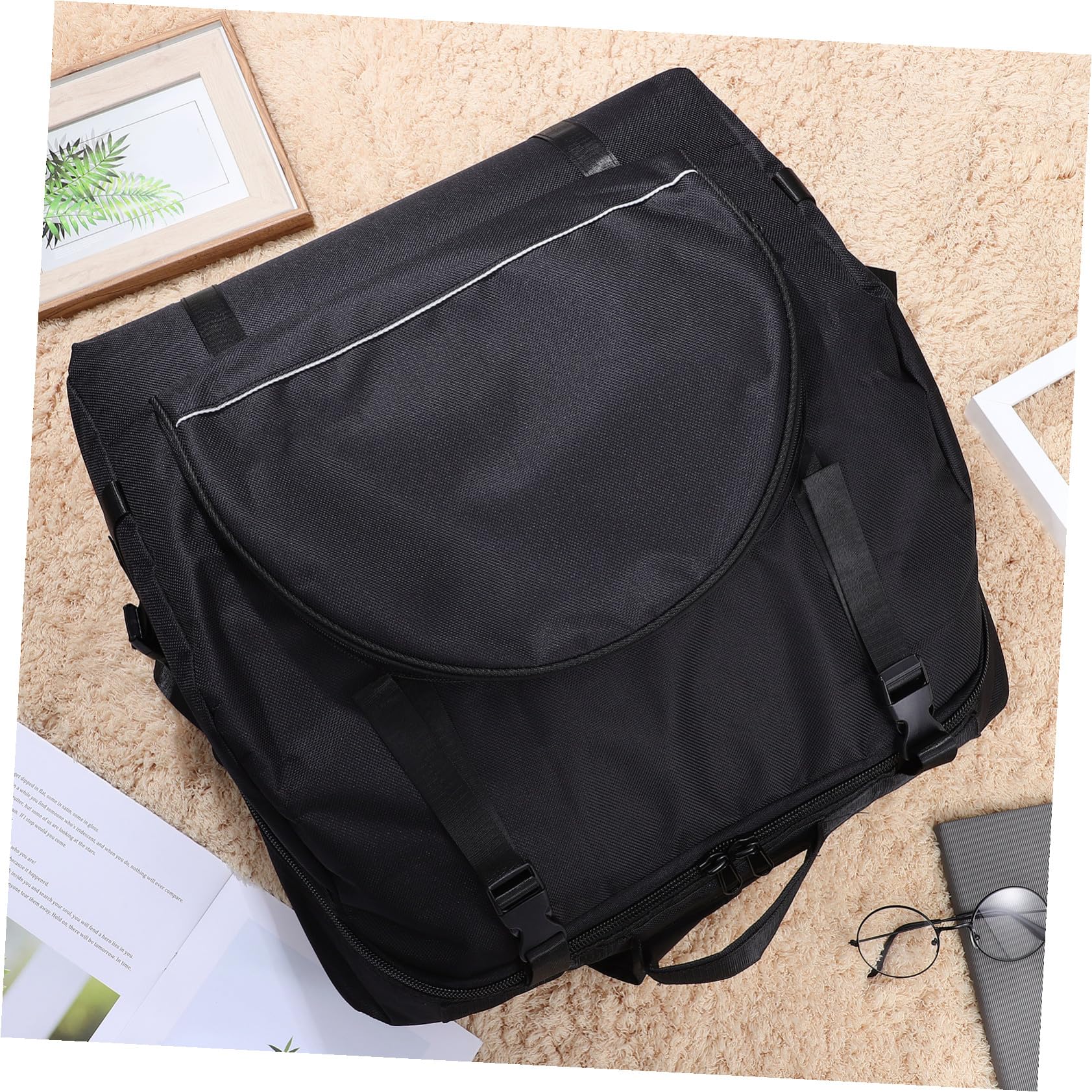 Borsa per Organetto Oxford Nero, Design Capiente Spallacci Regolabili, Zaino Ammortizzato per Studi Musicali