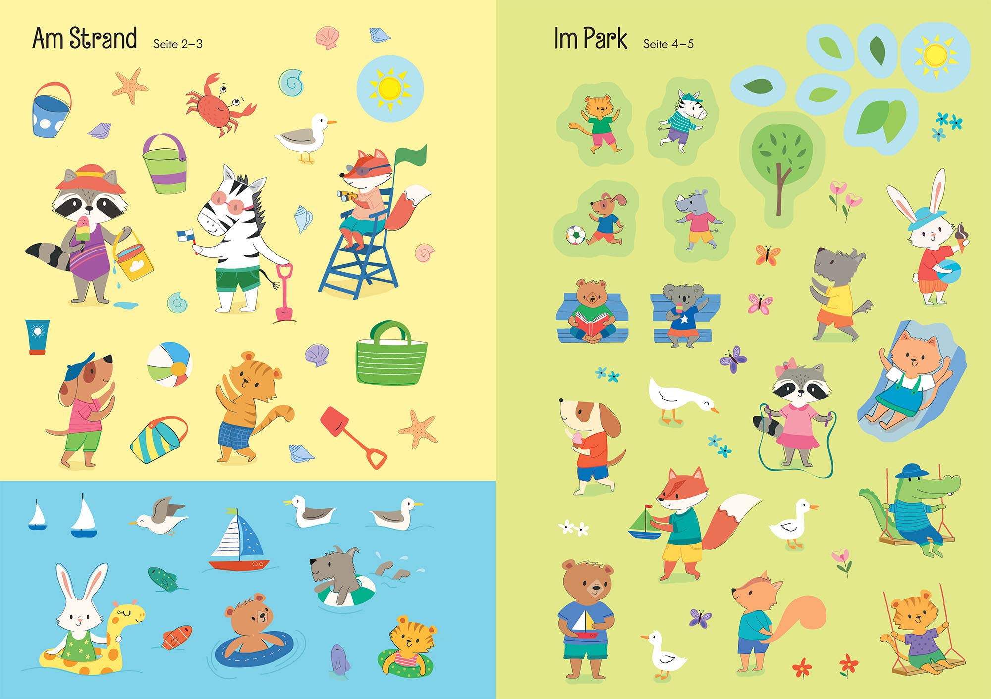 Mein Immer-wieder-Stickerbuch: Im Sommer