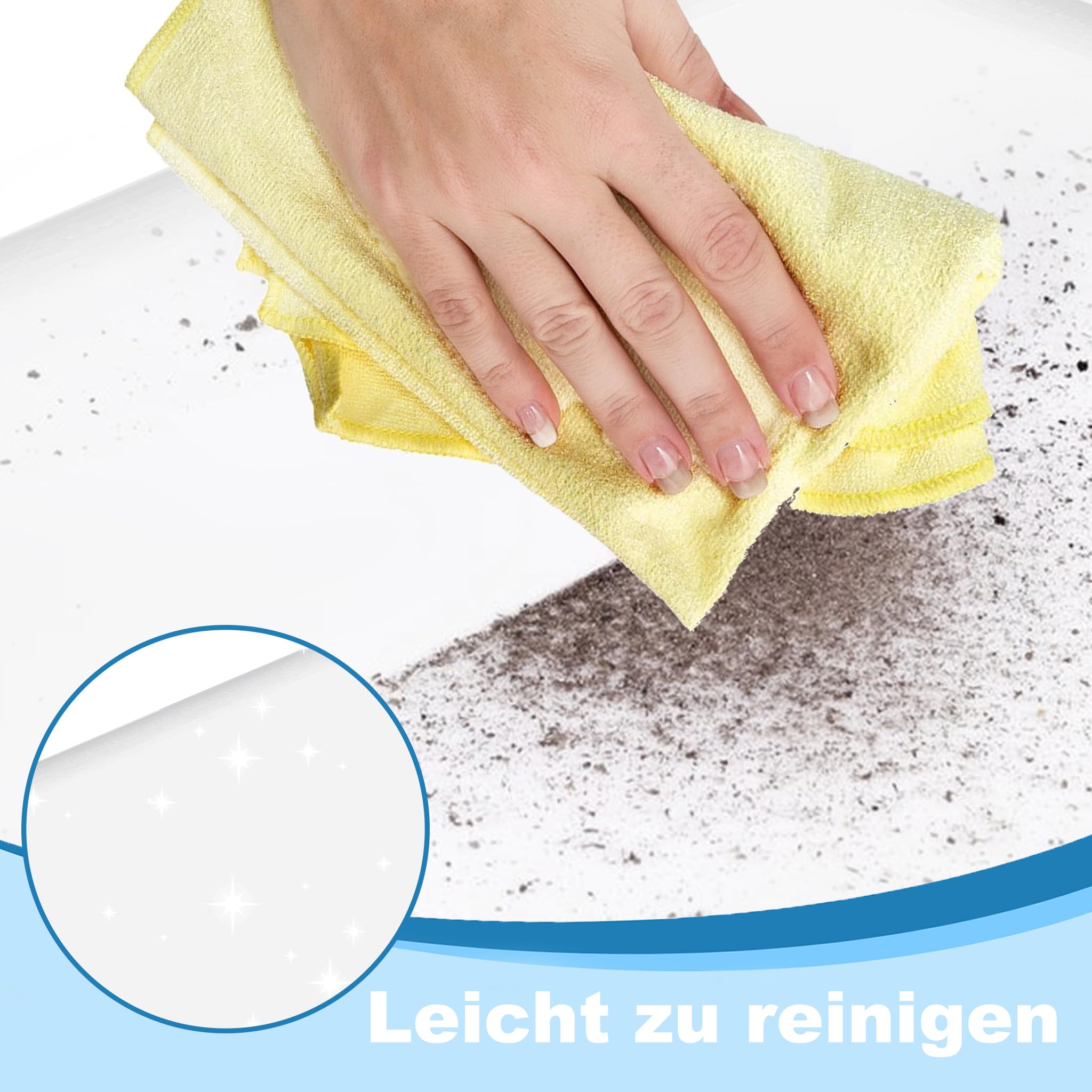 Freilaufgehege, Kleintiergehege aus Metallgitter für Kaninchen, Welpen, Kätzchen, Hamster, Meerschweinchen, Nagetiere – Transparent, 145 x 75 x 48 cm